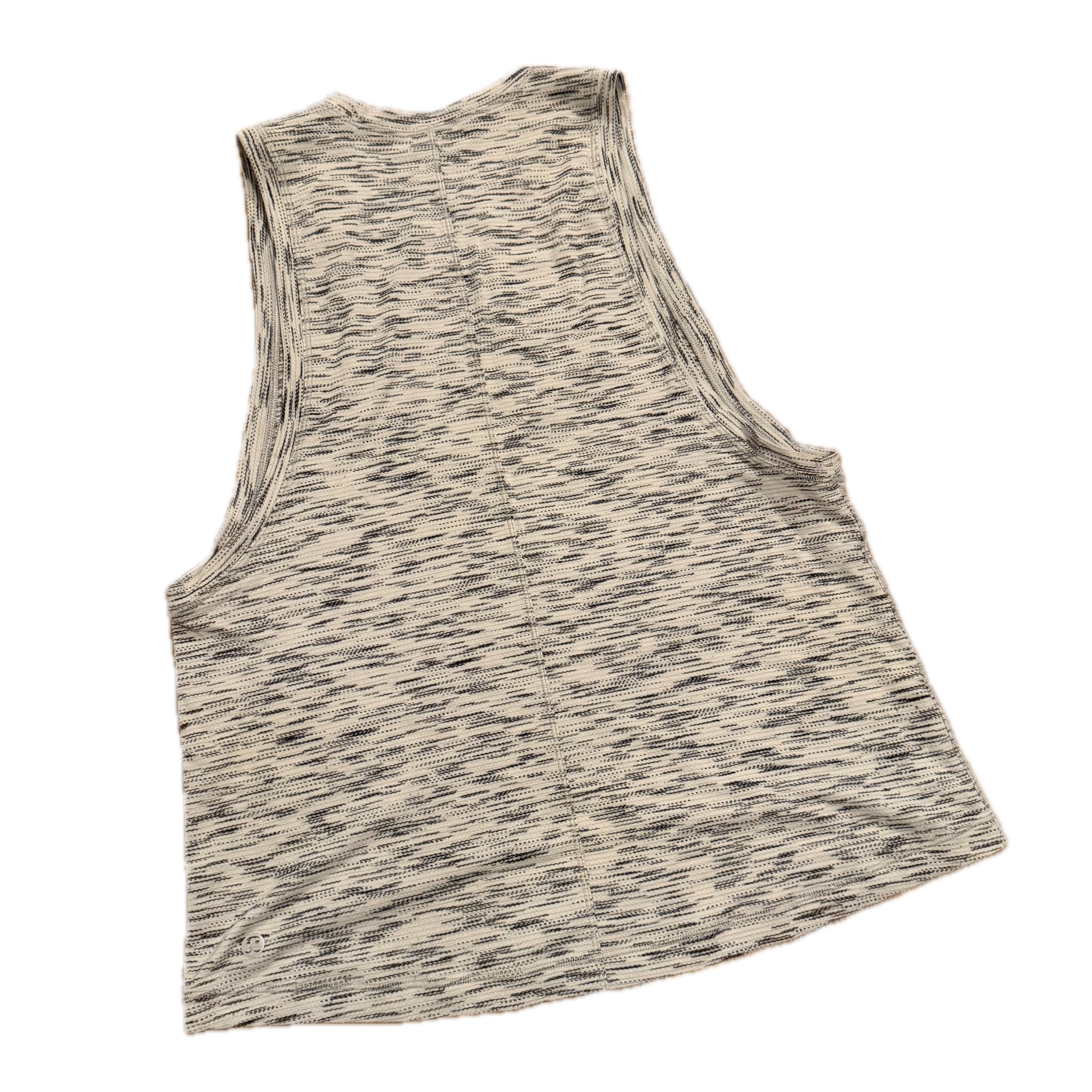 Tank talla 8 blanco jaspeada
