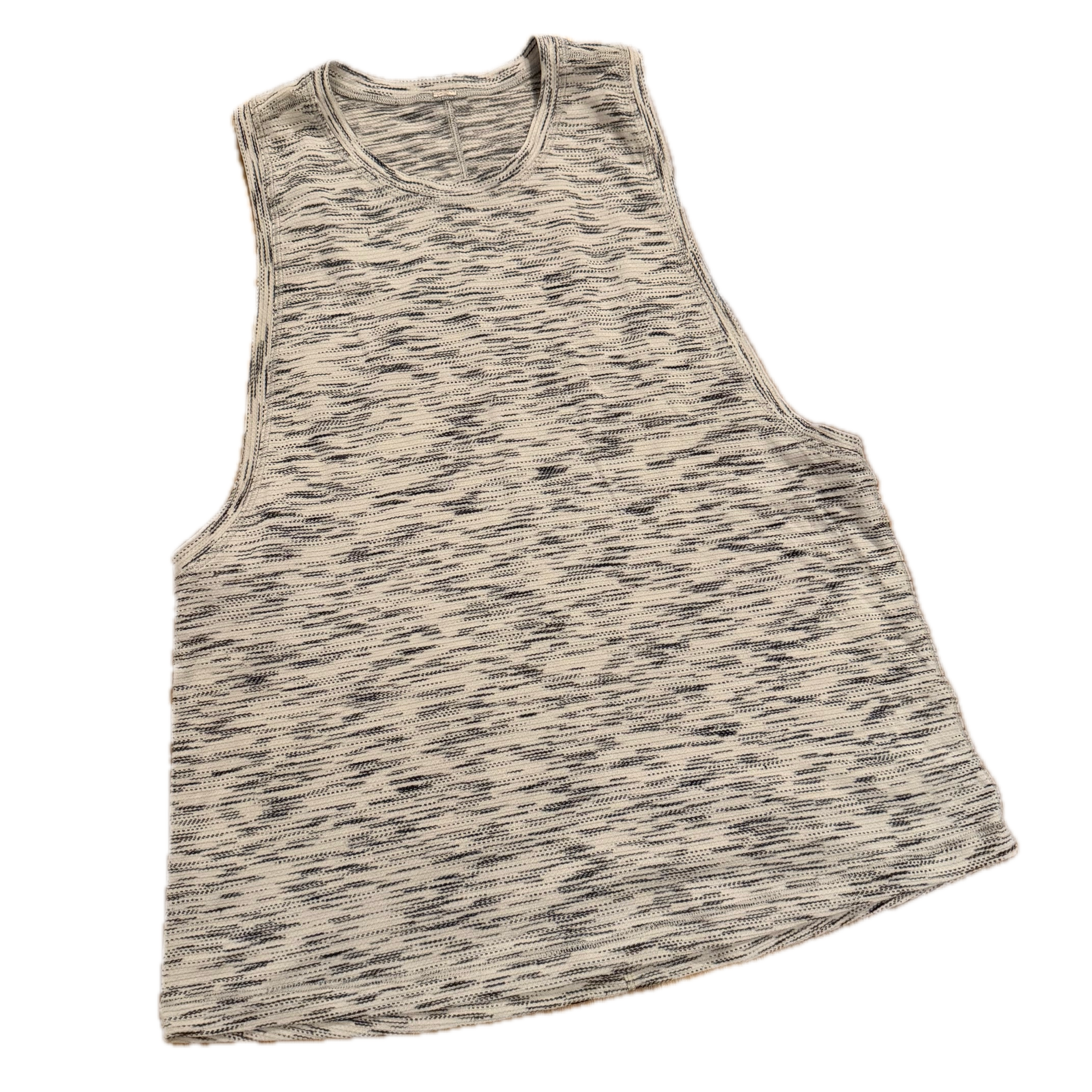 Tank talla 8 blanco jaspeada