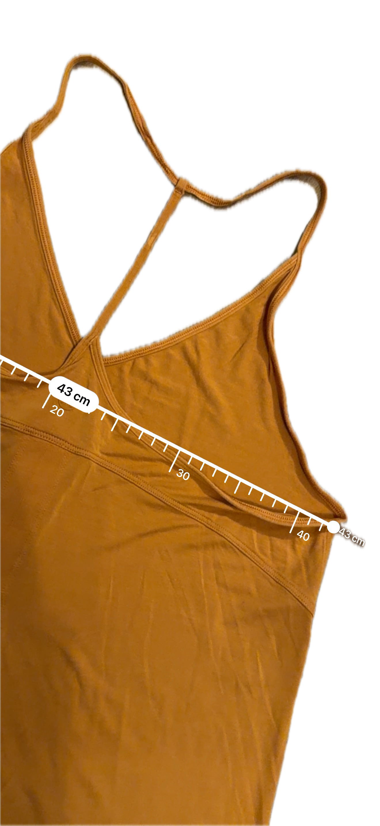 Tank Lululemon talla 8 color naranja tela Nulu™