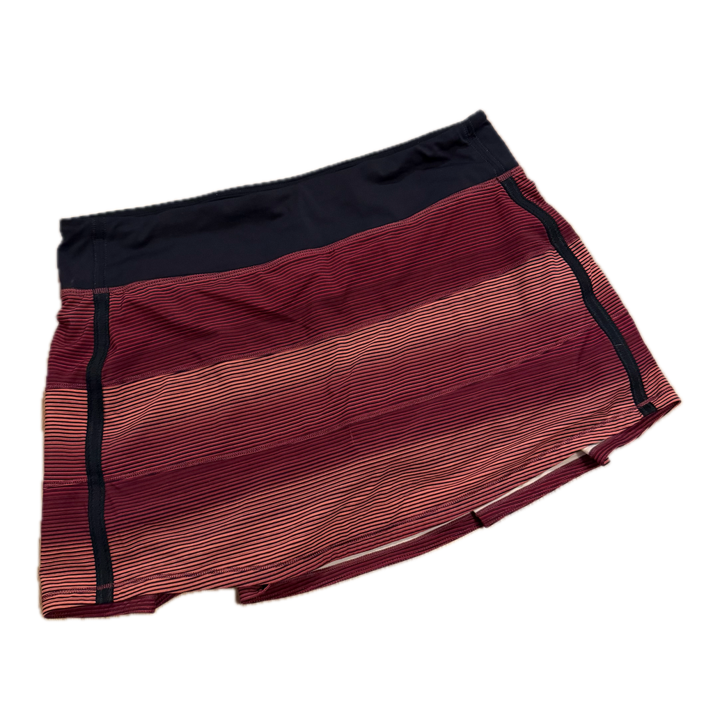 Falda talla 10 rayas naranjas