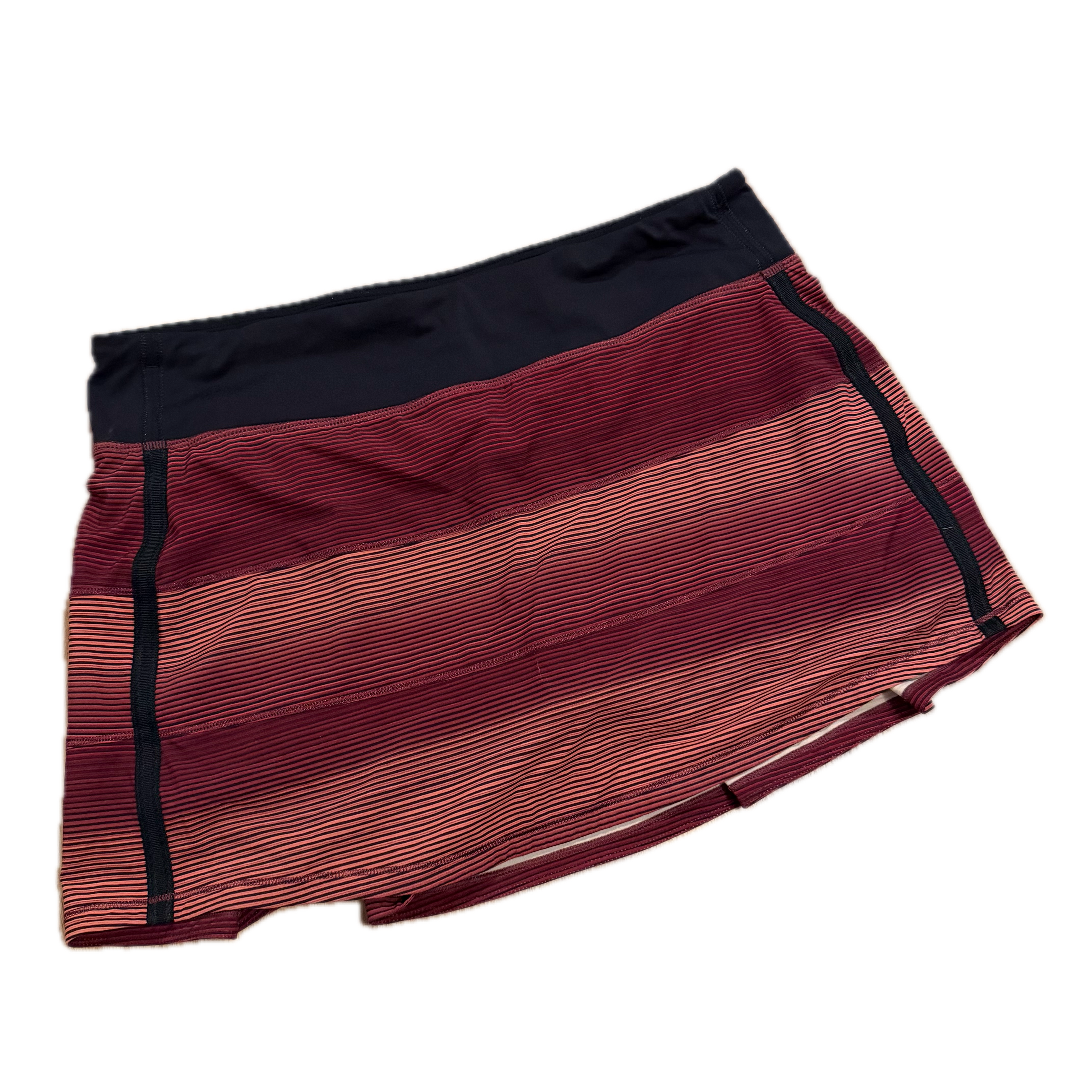 Falda Lululemon talla 10 color naranjas degradado tela Luxtreme™