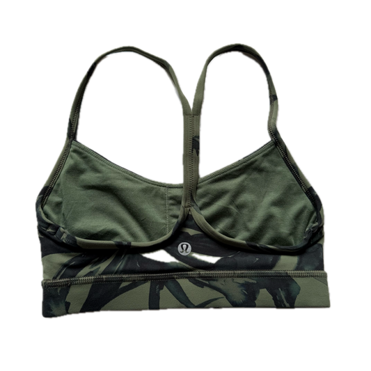 Top talla 2 verde con estampado hojas