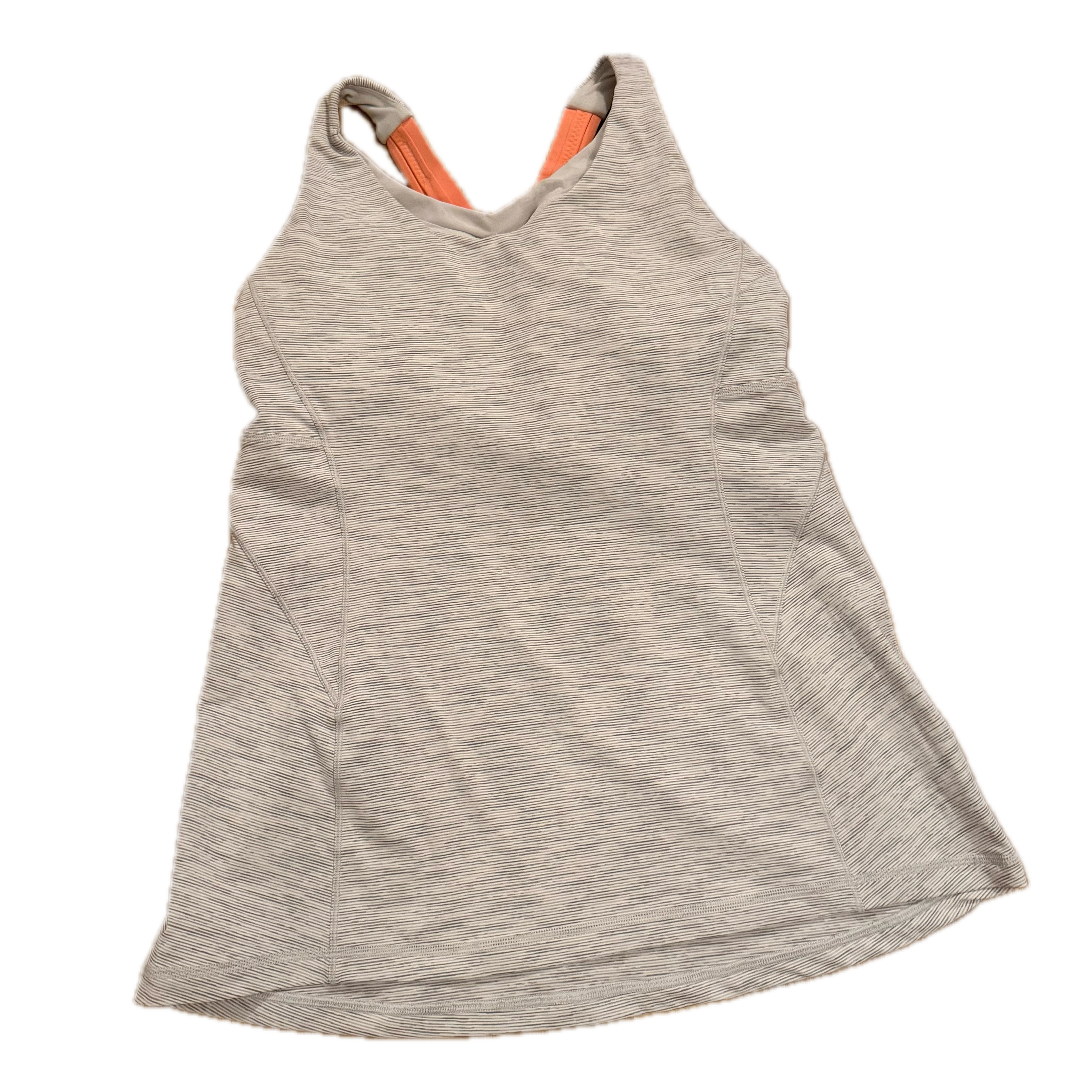 Tank top Lululemon talla 10 color gris jaspeado tela Luxtreme™