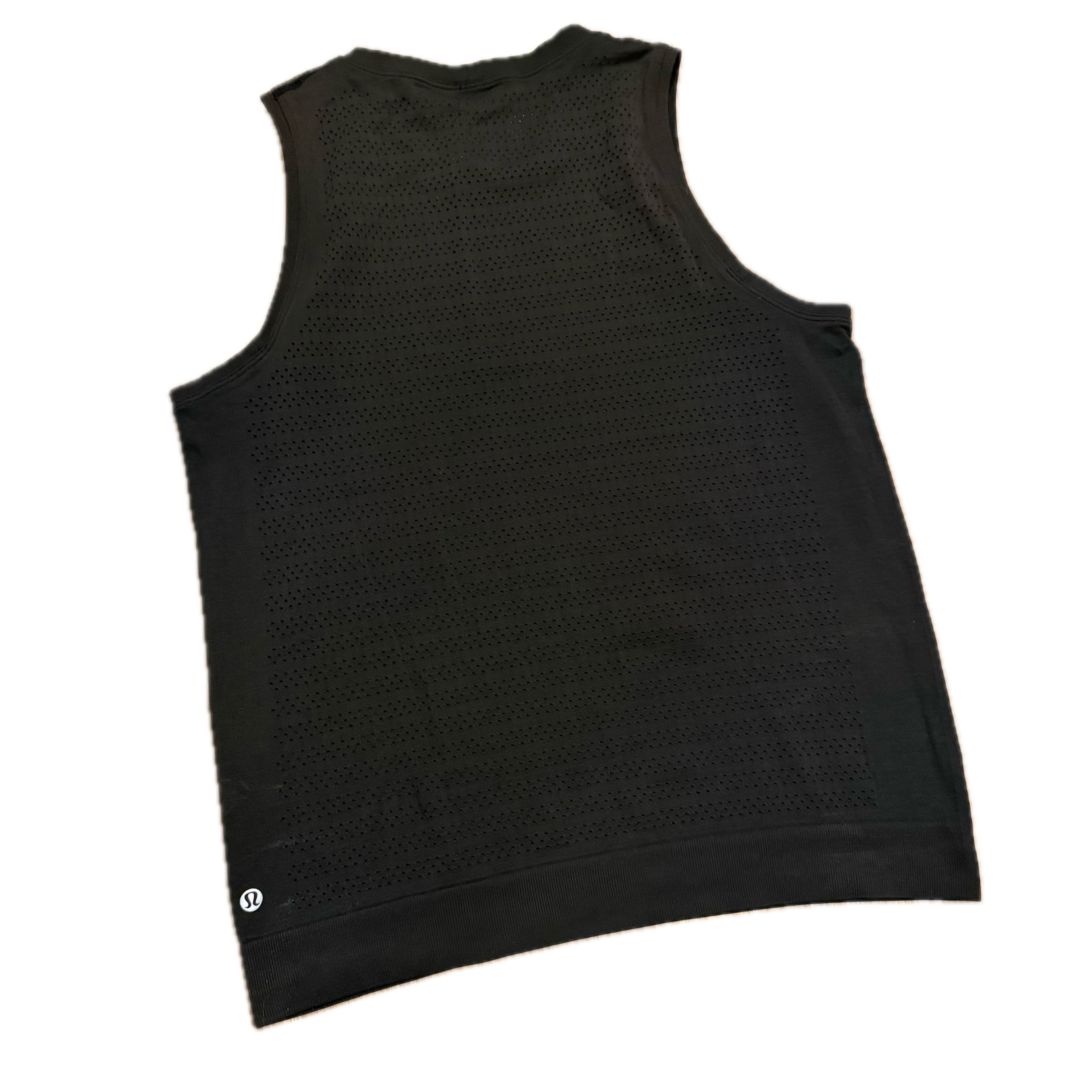 Tank Lululemon talla 10 color negro tela Silverescent™