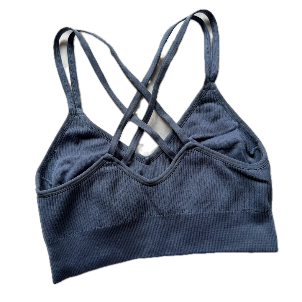 Top talla XS azul petróleo soporte bajo