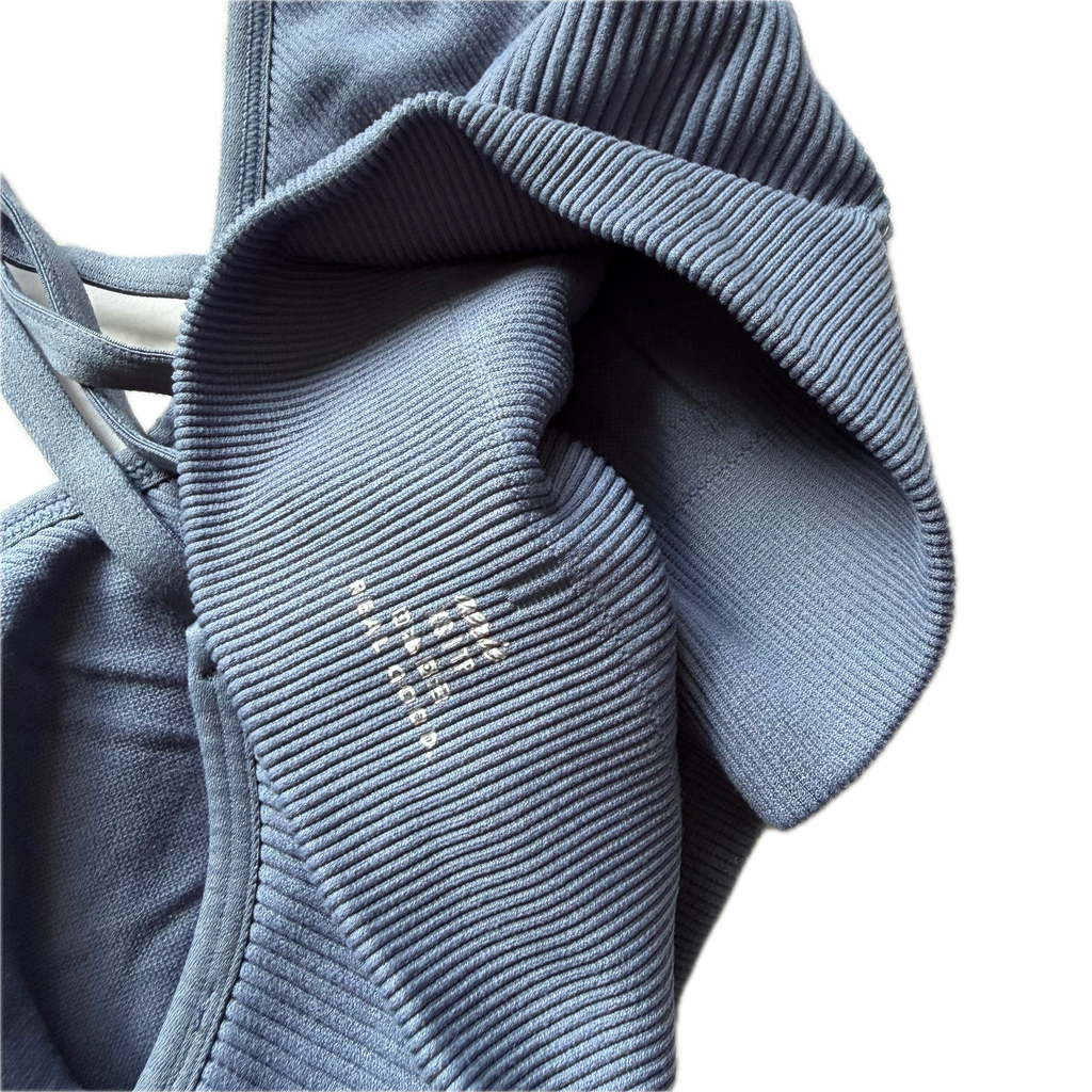 Top talla XS azul petróleo soporte bajo