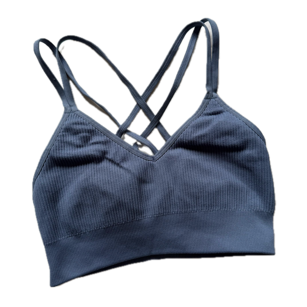 Top talla XS azul petróleo soporte bajo