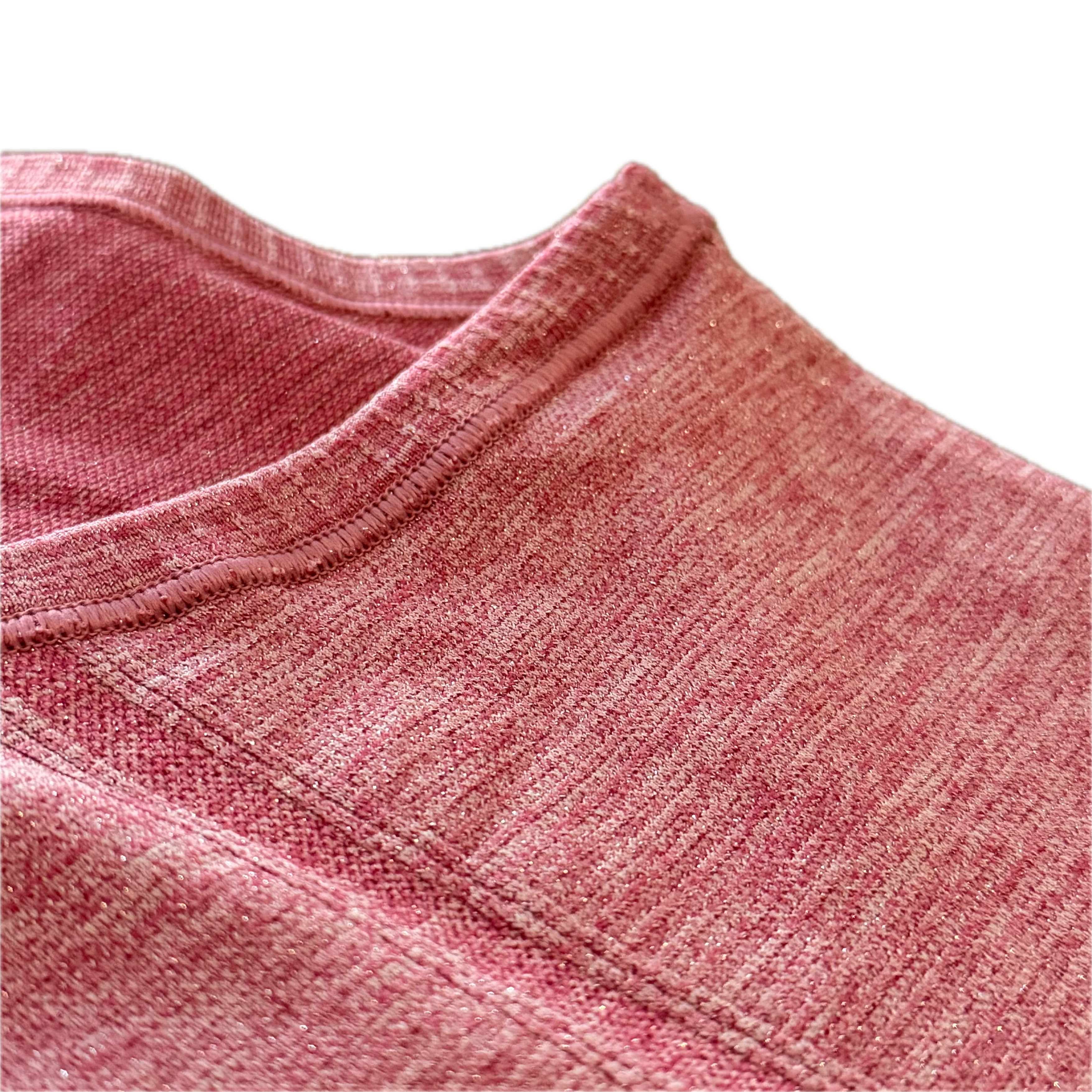 Tank talla 6 rosa con brillos tela anti olor