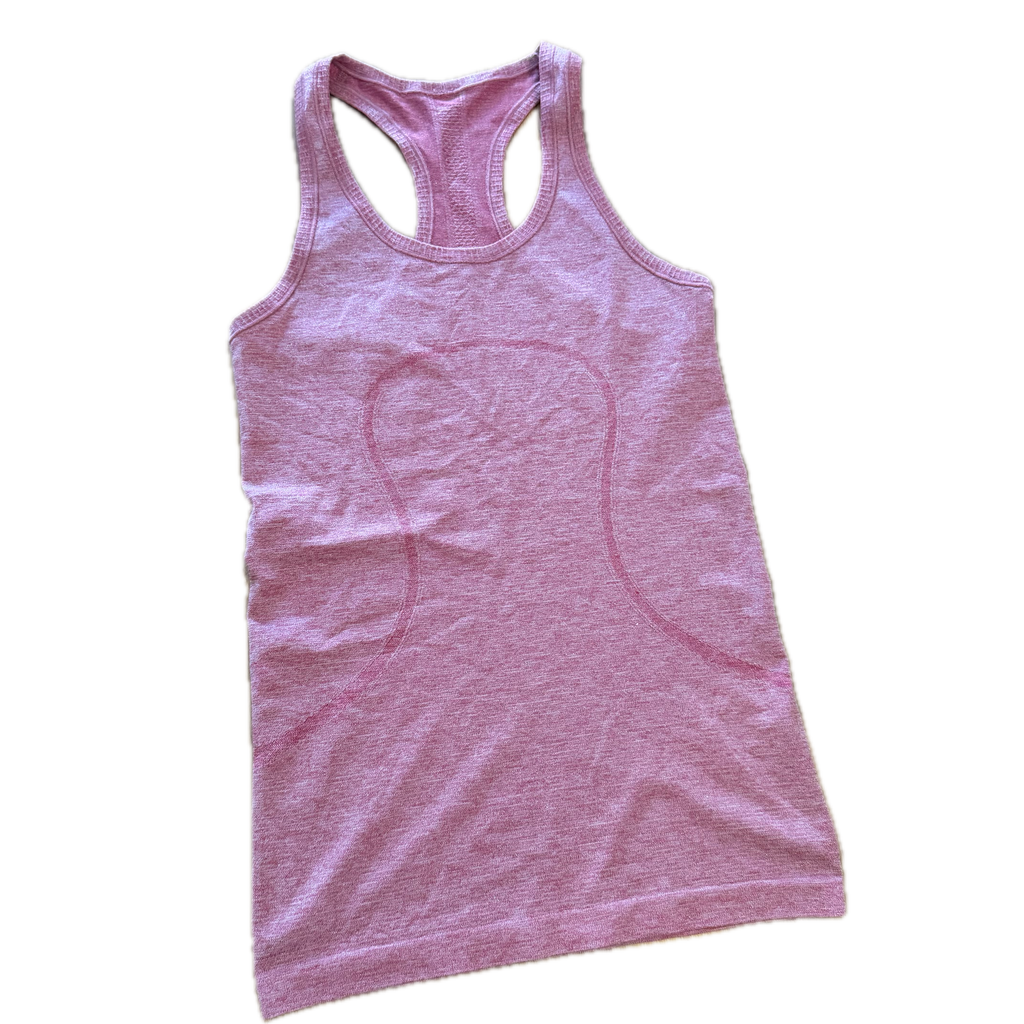 Tank talla 6 rosa con brillos tela anti olor