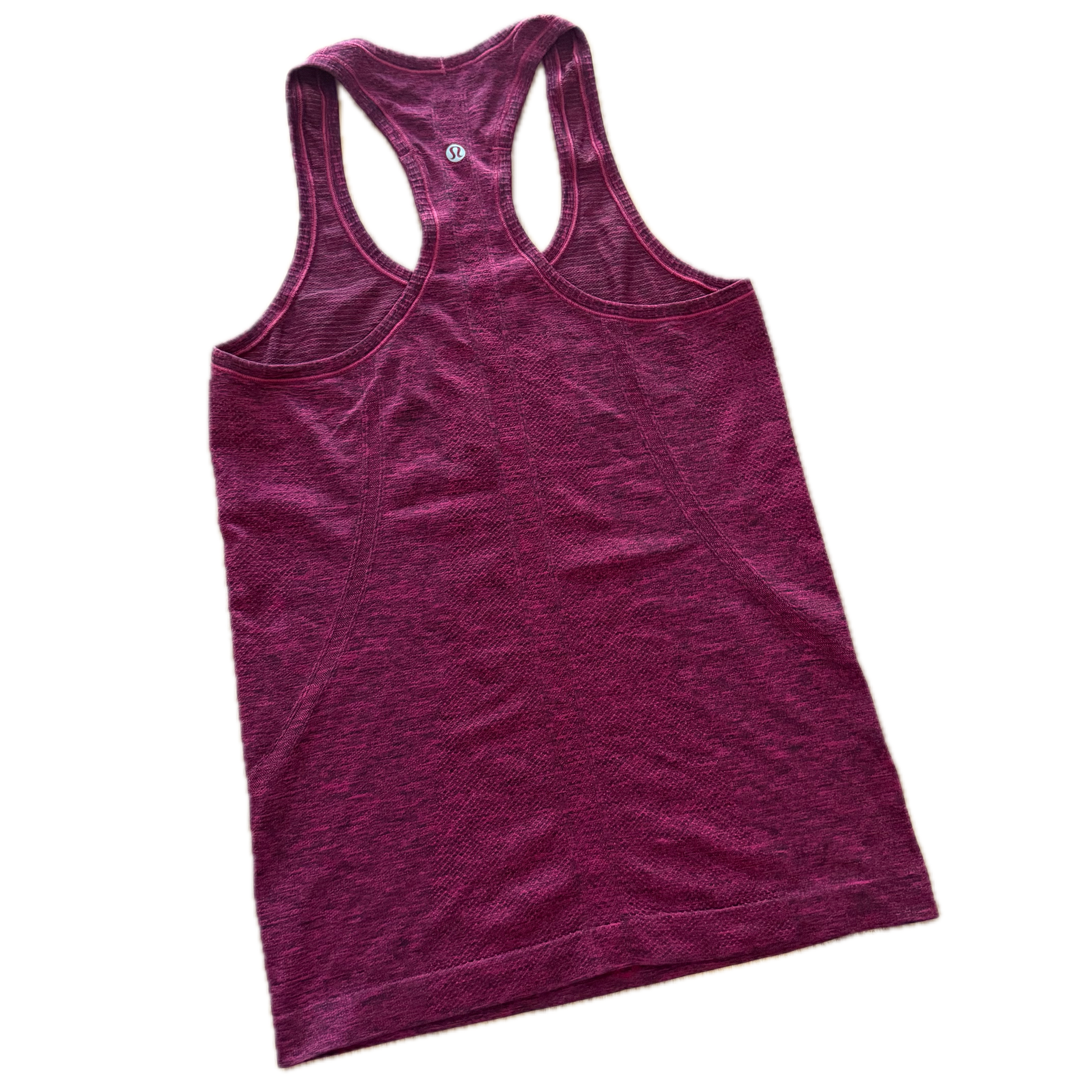 Tank talla 6 vino jaspeada tela anti olor