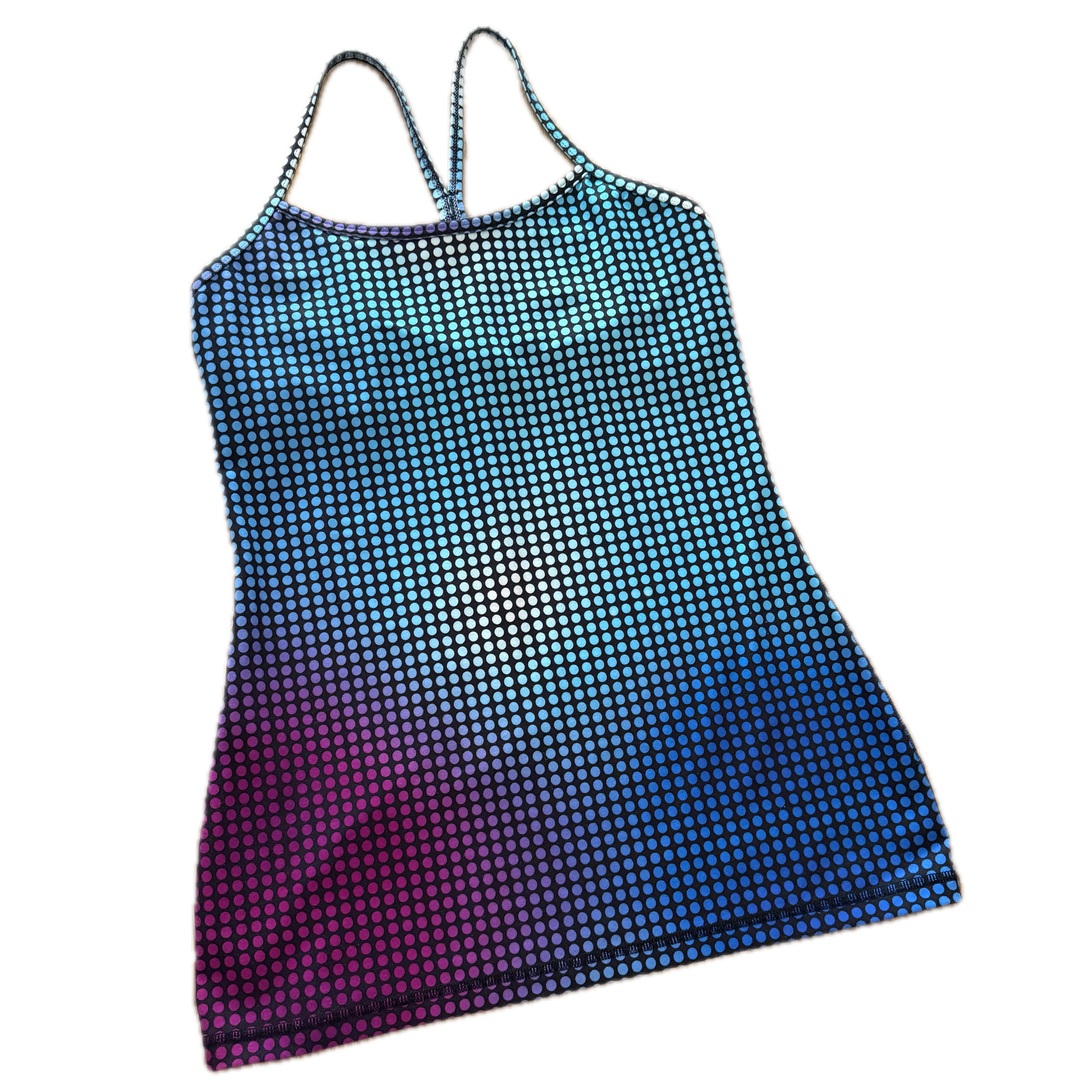 Tank talla 6 bolas azul y rosas