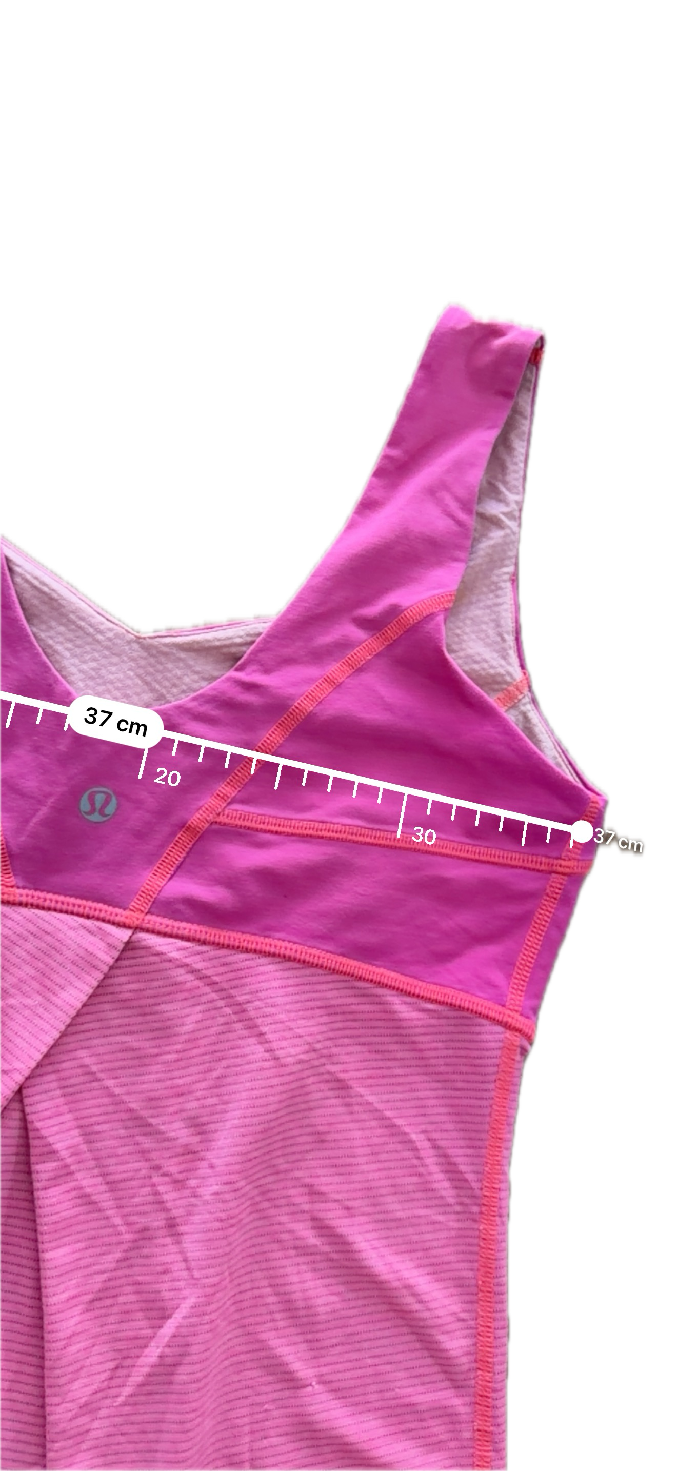 Tank Lululemon talla 6 rosa fosfo tela Luxtreme™