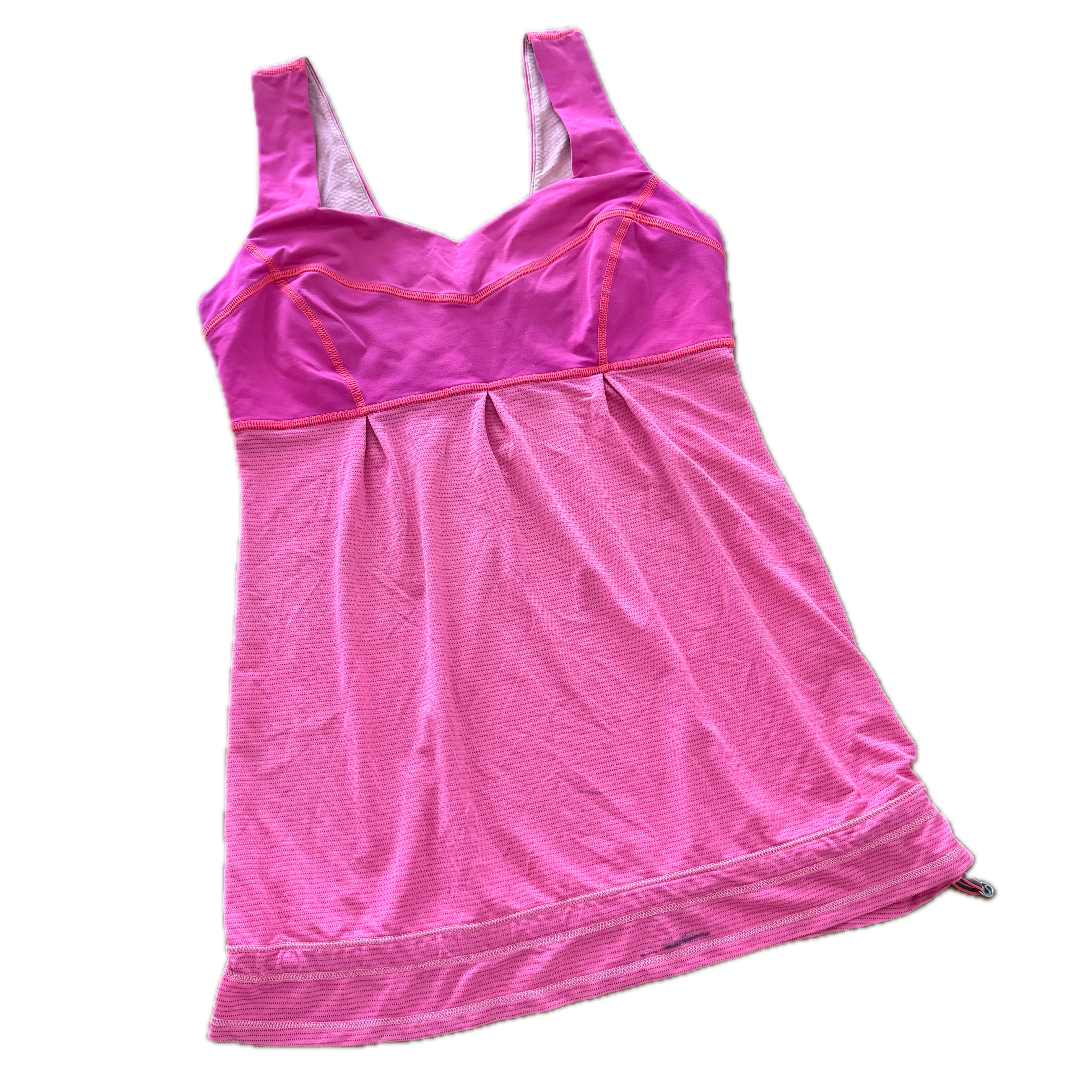 Tank Lululemon talla 6 rosa fosfo tela Luxtreme™