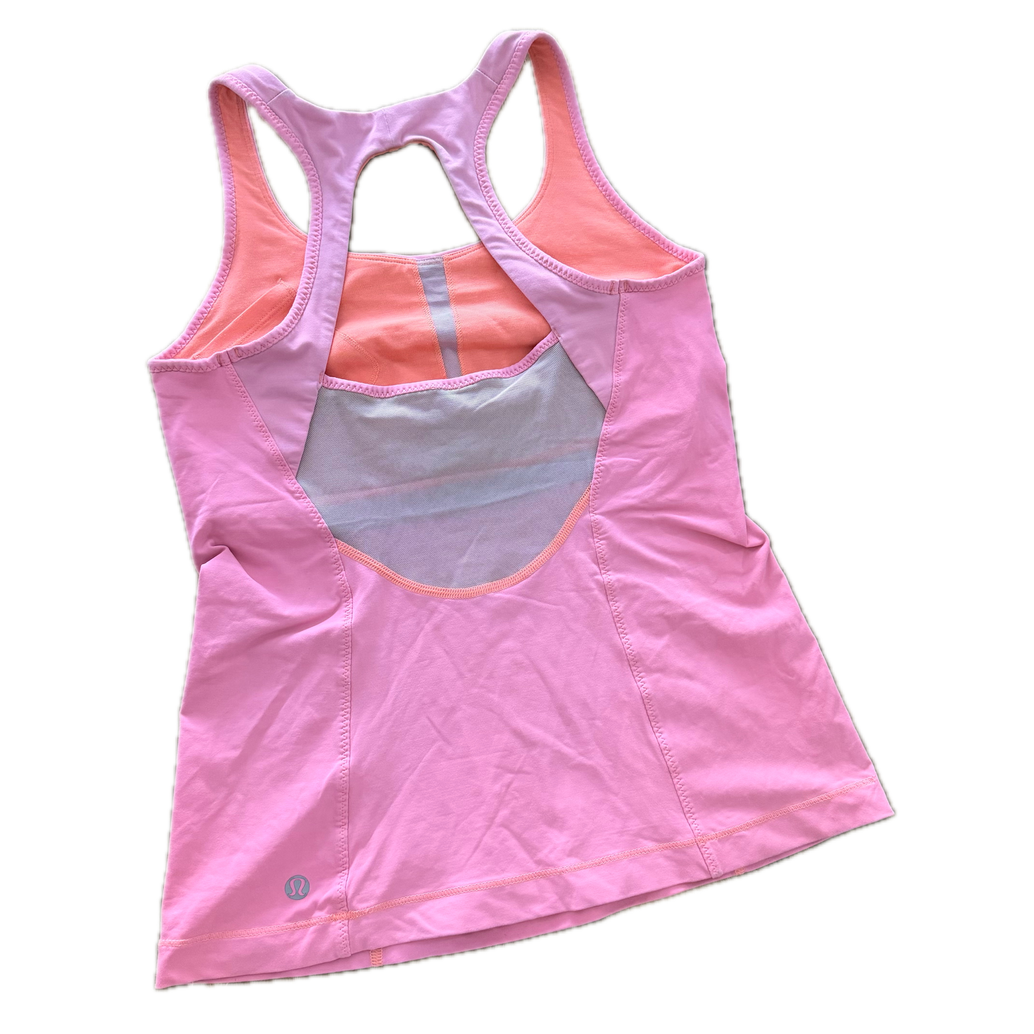 Tank Lululemon talla 6 rosa fosfo tela Luxtreme™