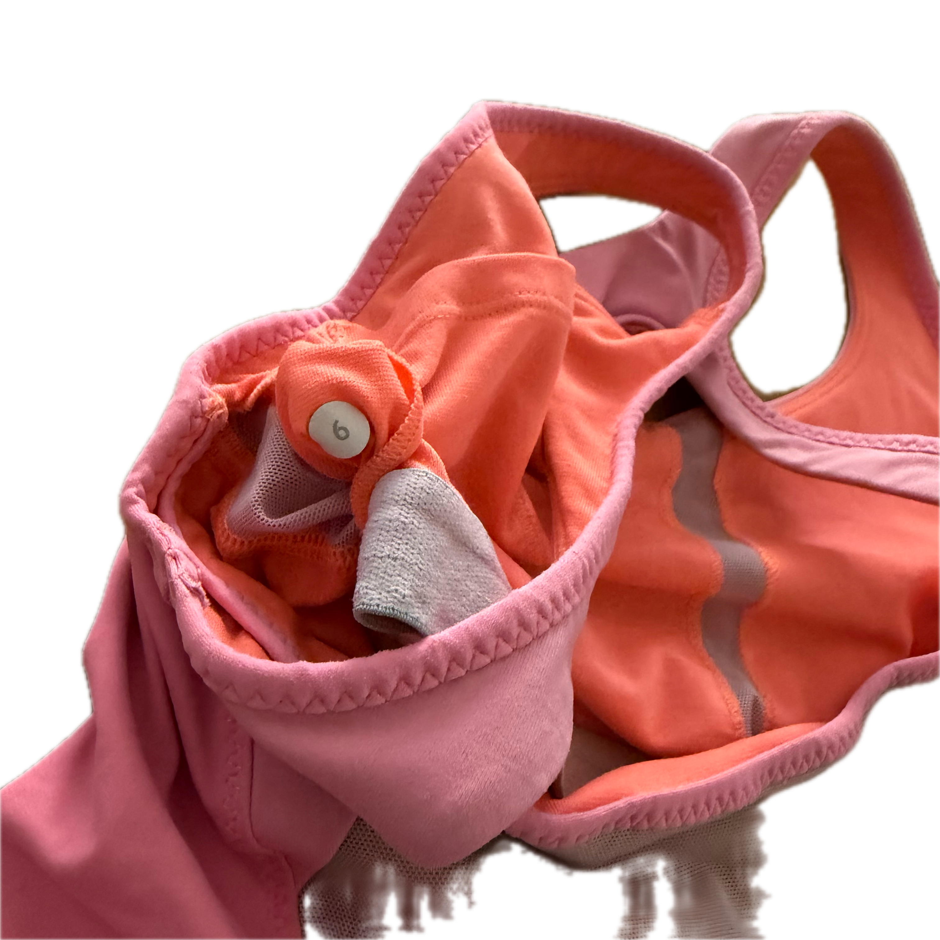 Tank Lululemon talla 6 rosa fosfo tela Luxtreme™