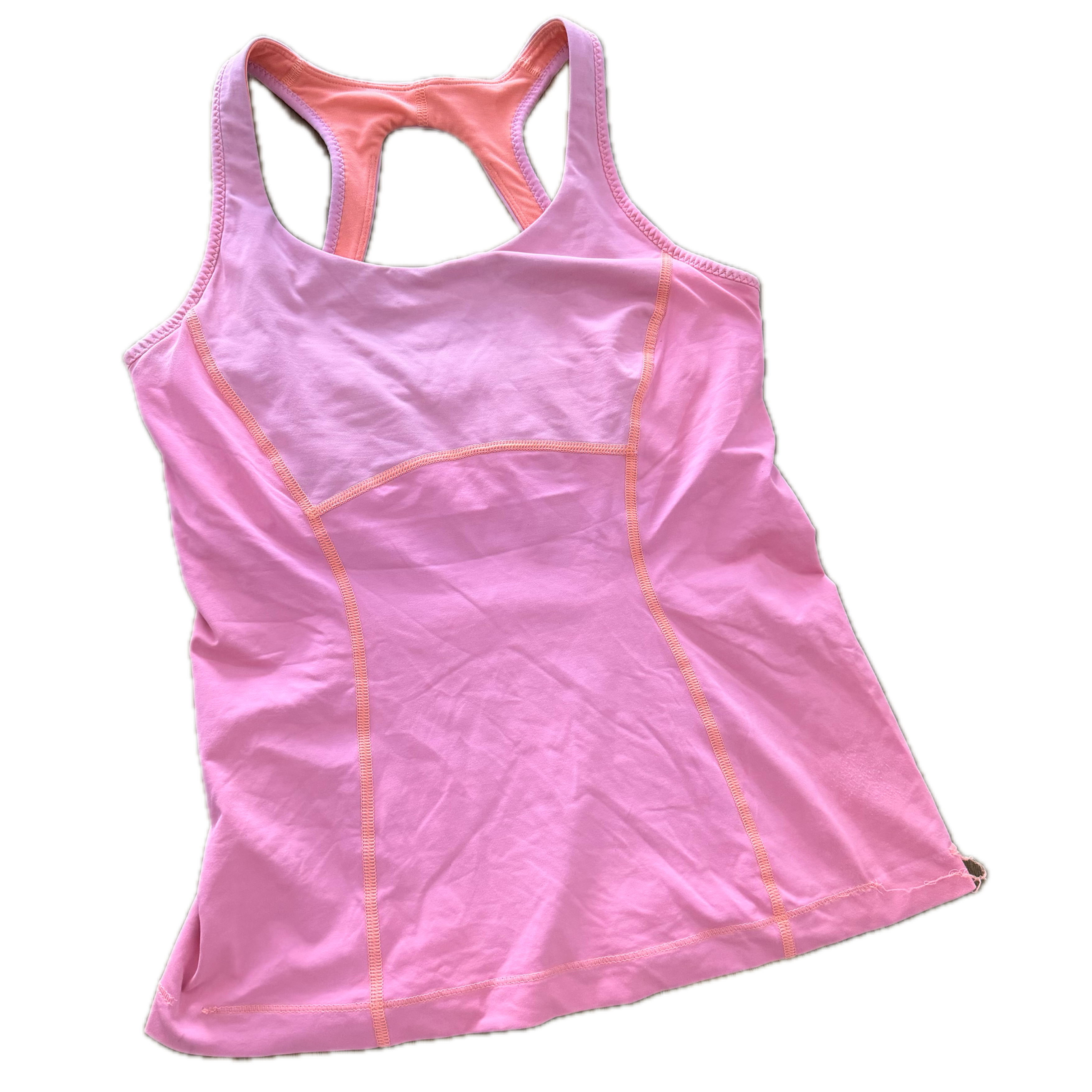 Tank Lululemon talla 6 rosa fosfo tela Luxtreme™