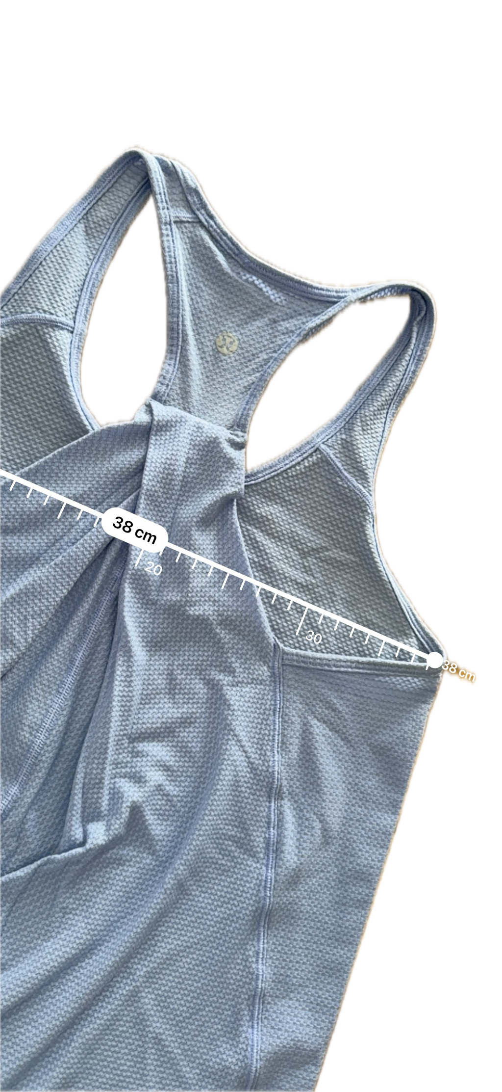 Tank top talla 8 azul cielo