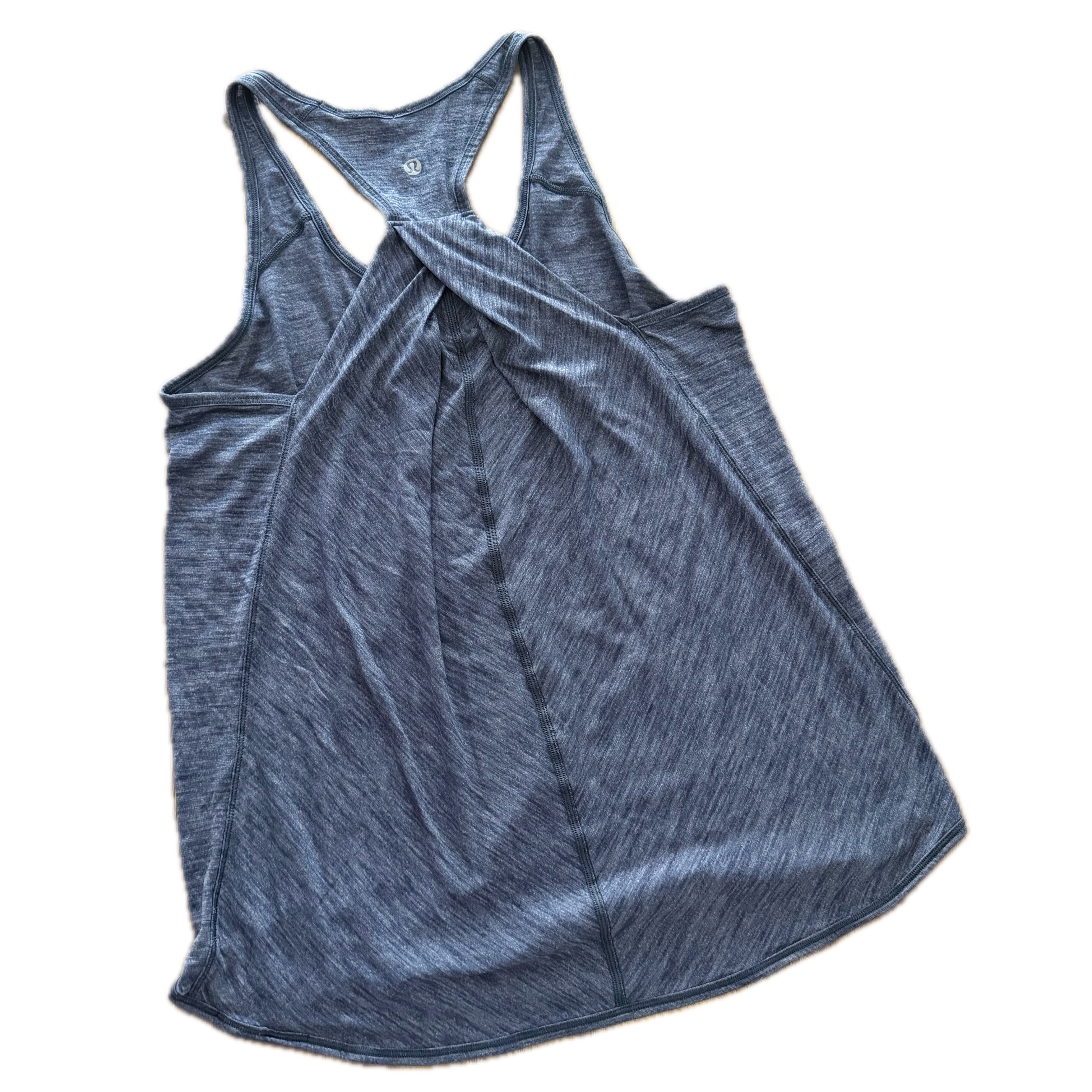 Tank Lululemon talla 8 azul jaspeado tela Nulu™