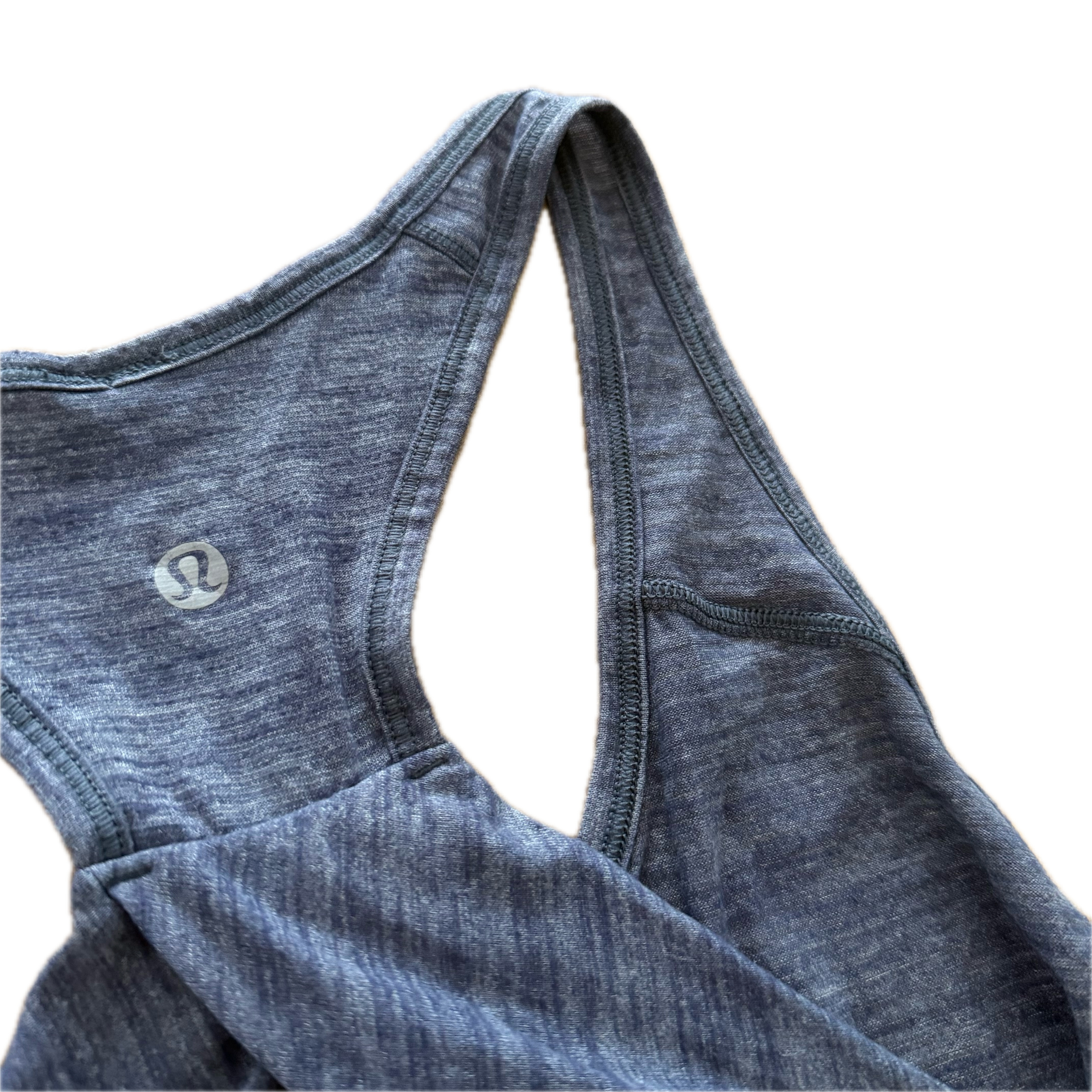 Tank Lululemon talla 8 azul jaspeado tela Nulu™
