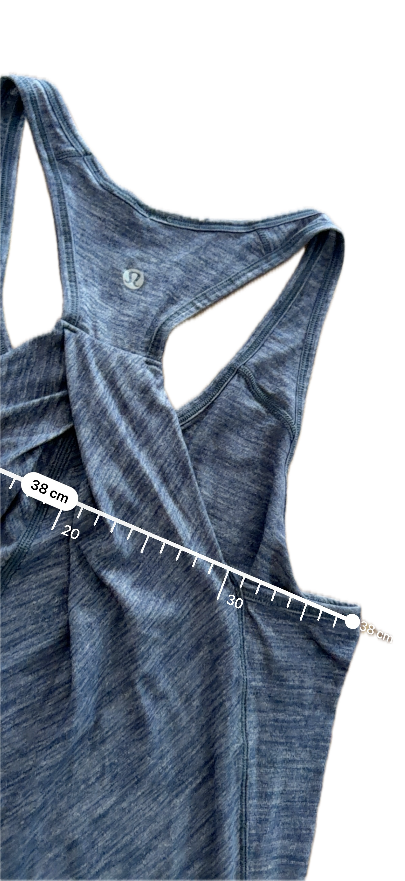 Tank Lululemon talla 8 azul jaspeado tela Nulu™