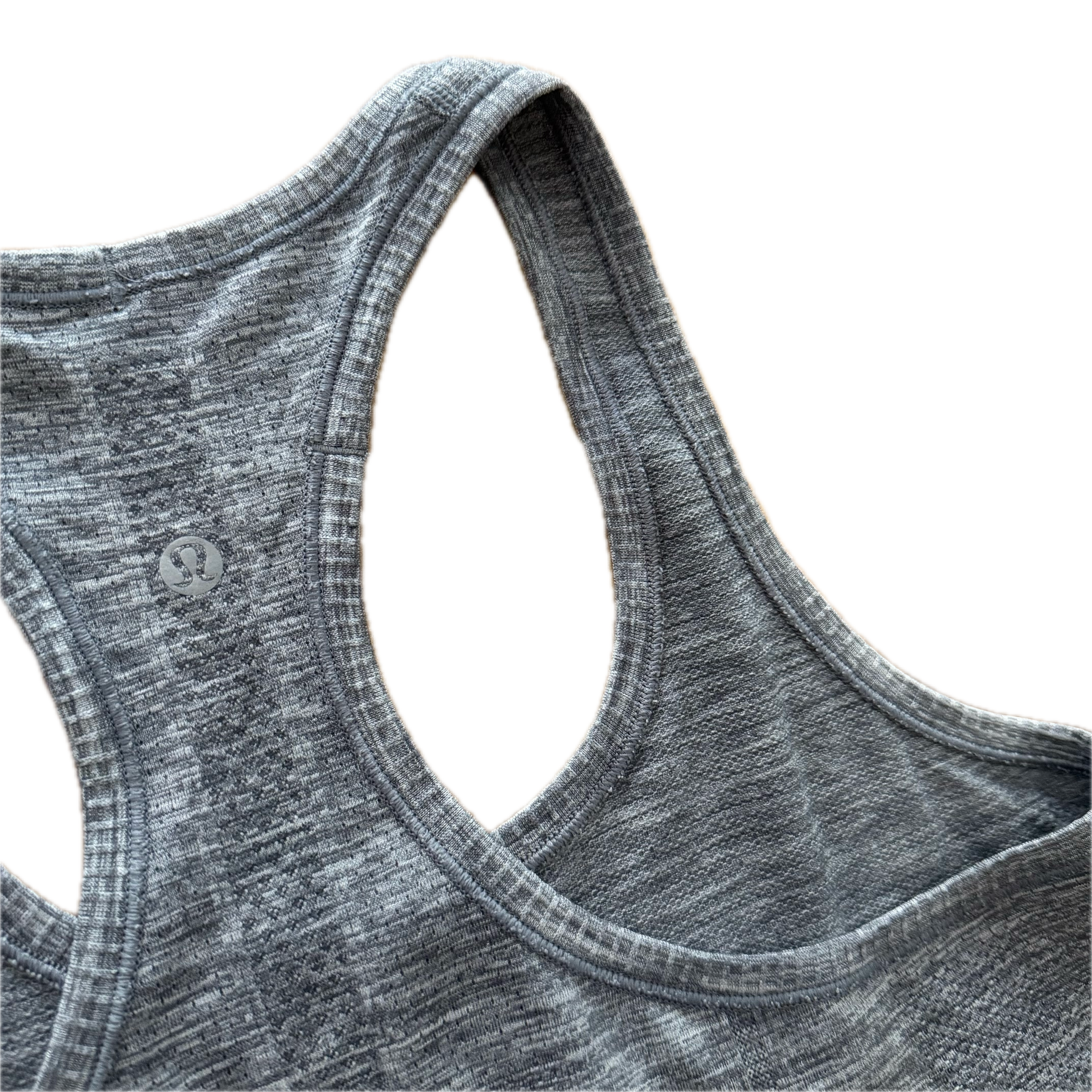 Tank Lululemon talla 8 gris tela Silverescent™