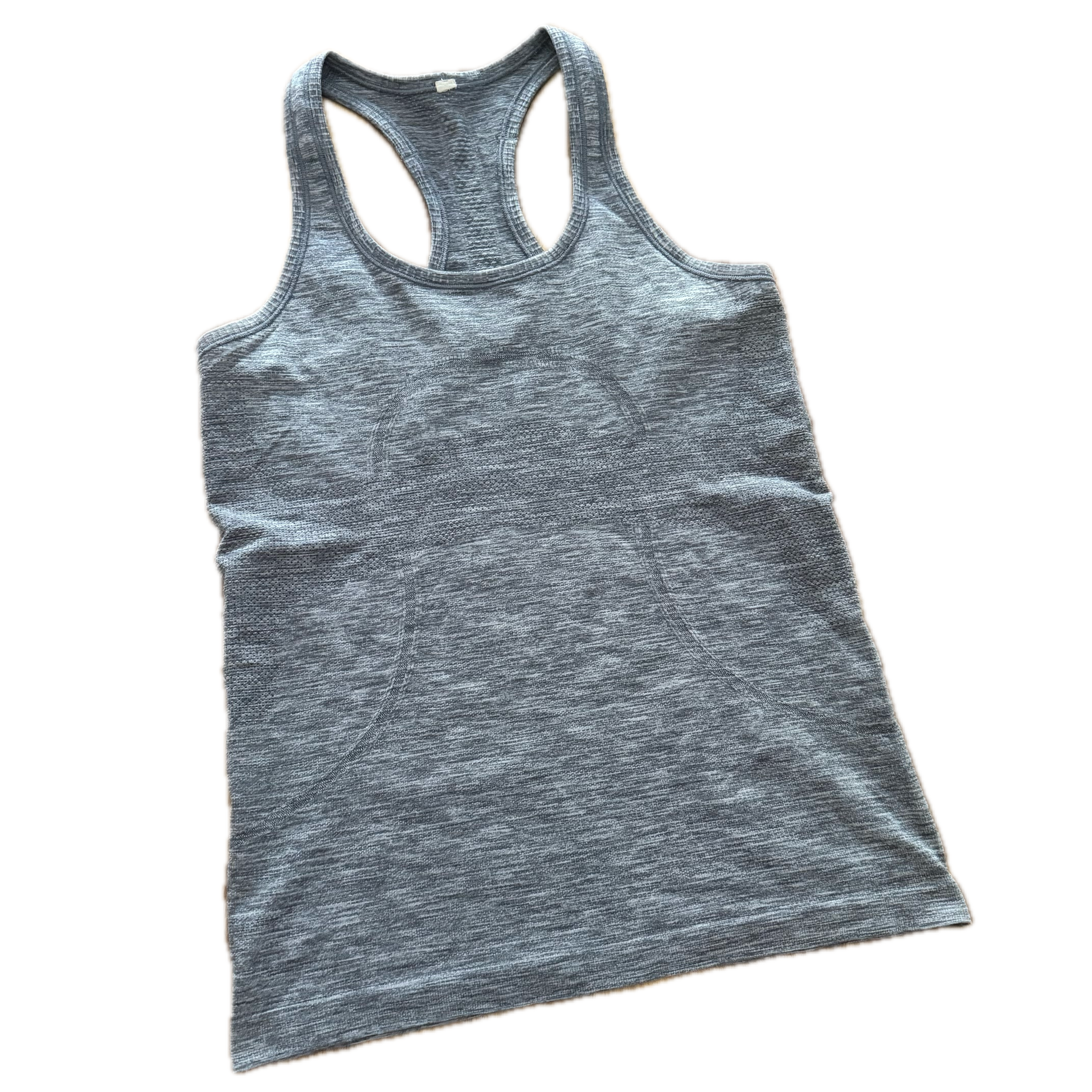 Tank Lululemon talla 8 gris tela Silverescent™