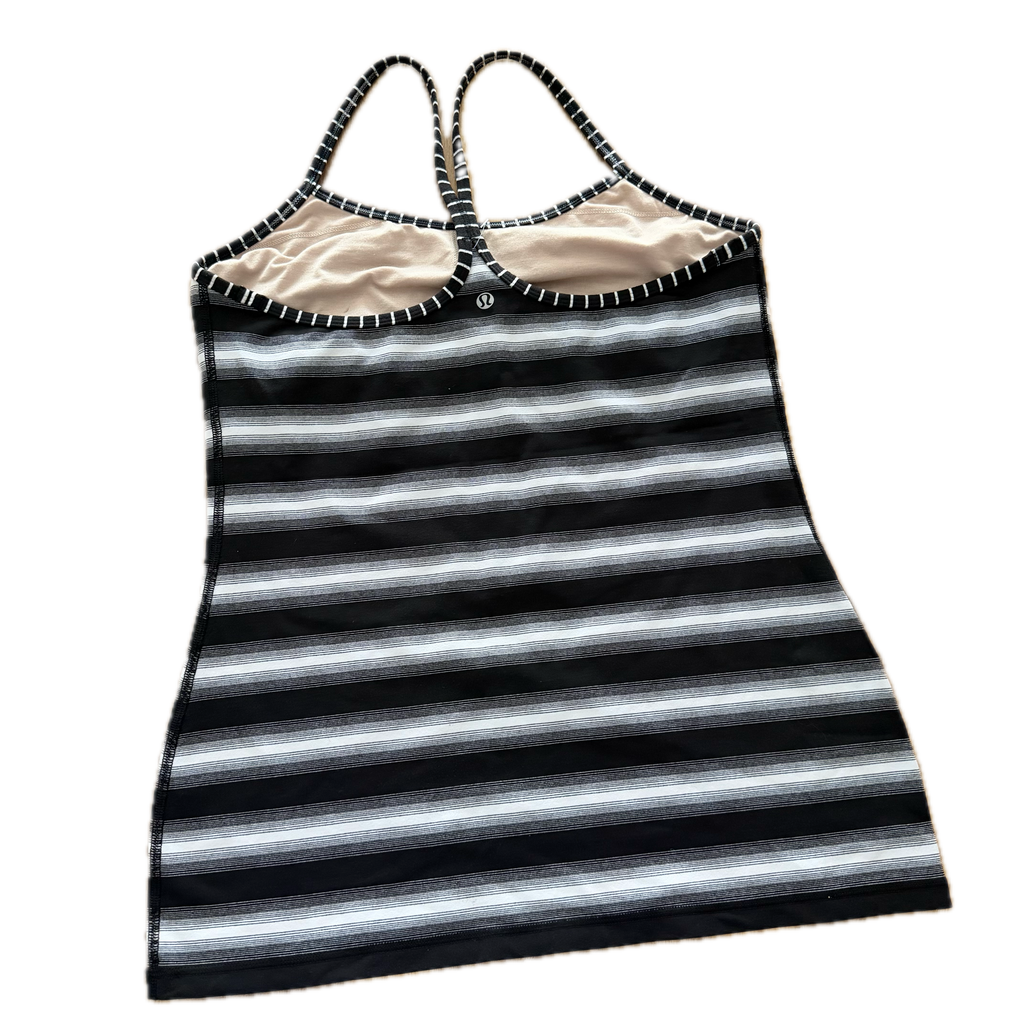 Tank top talla 12 rayas negro y blanco