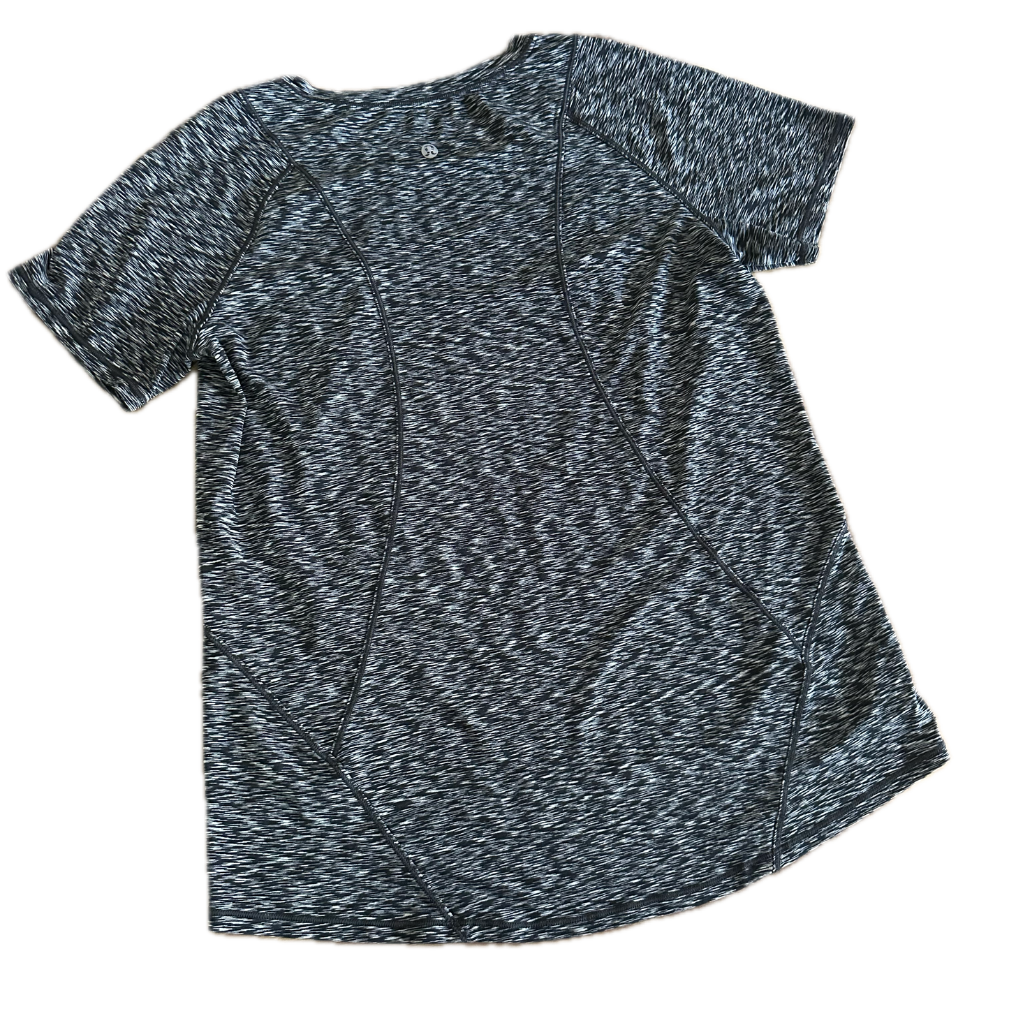 Playera 8 gris jaspeada