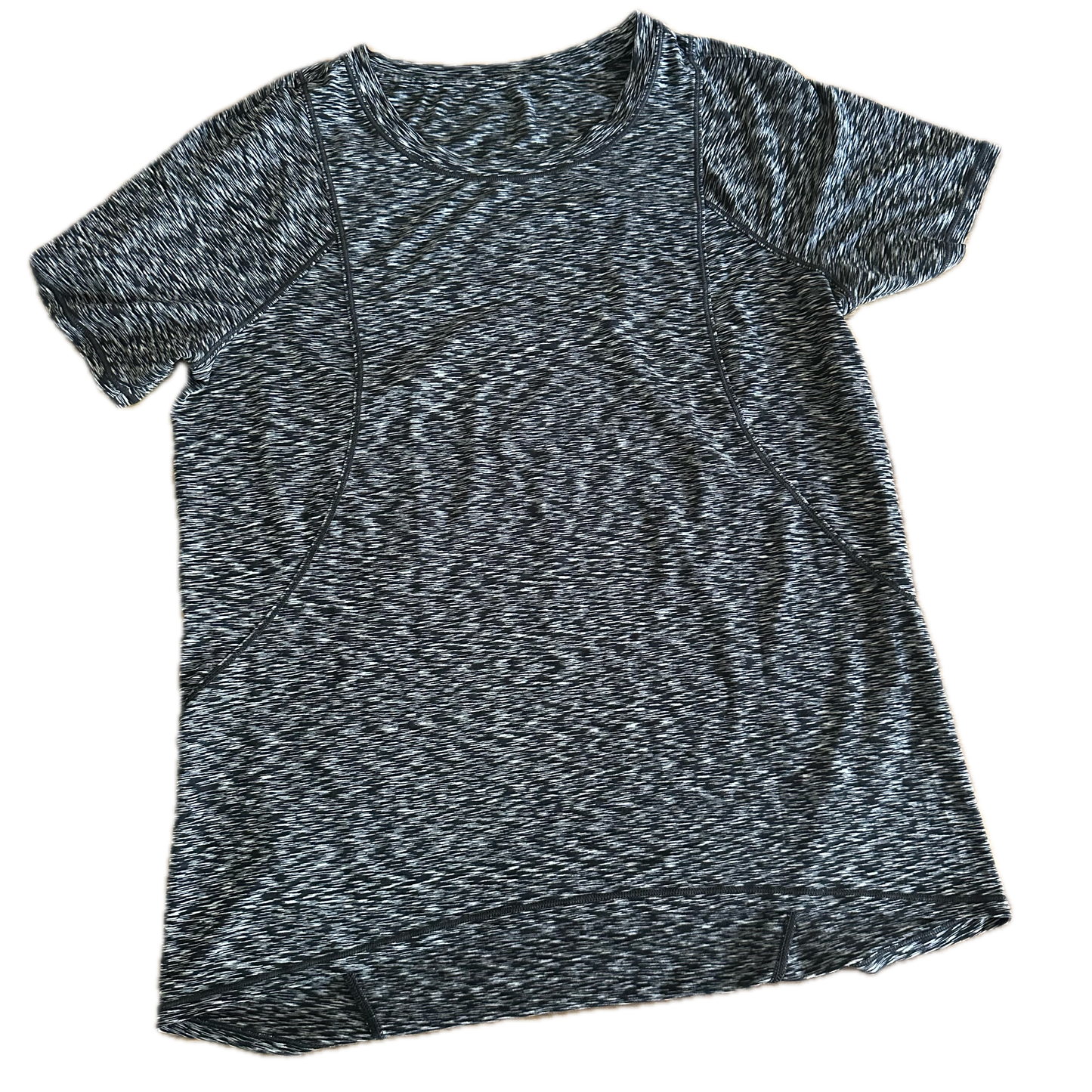 Playera 8 gris jaspeada