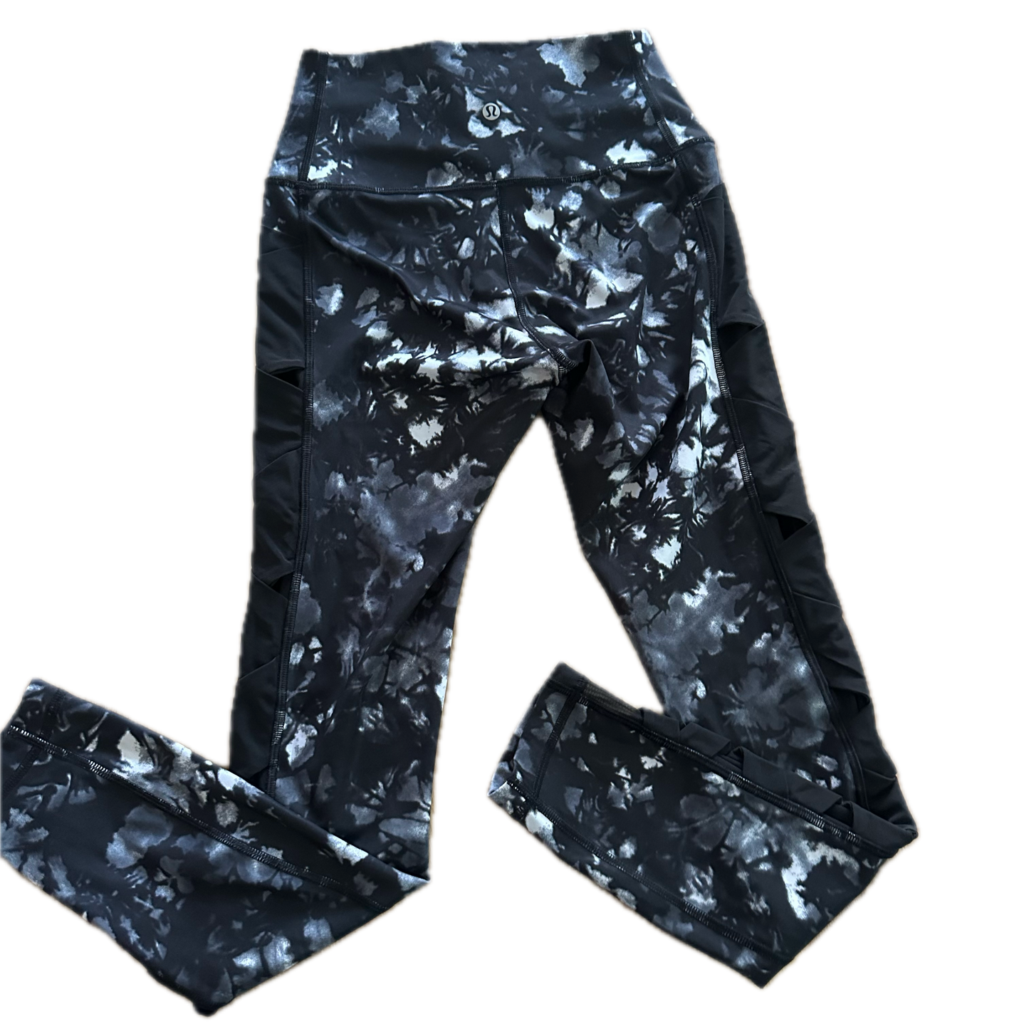 Legging 4 largo print ngo/bco