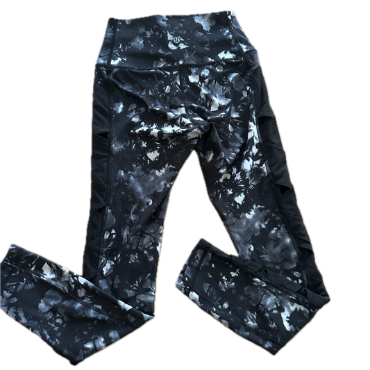 Legging 4 largo print ngo/bco