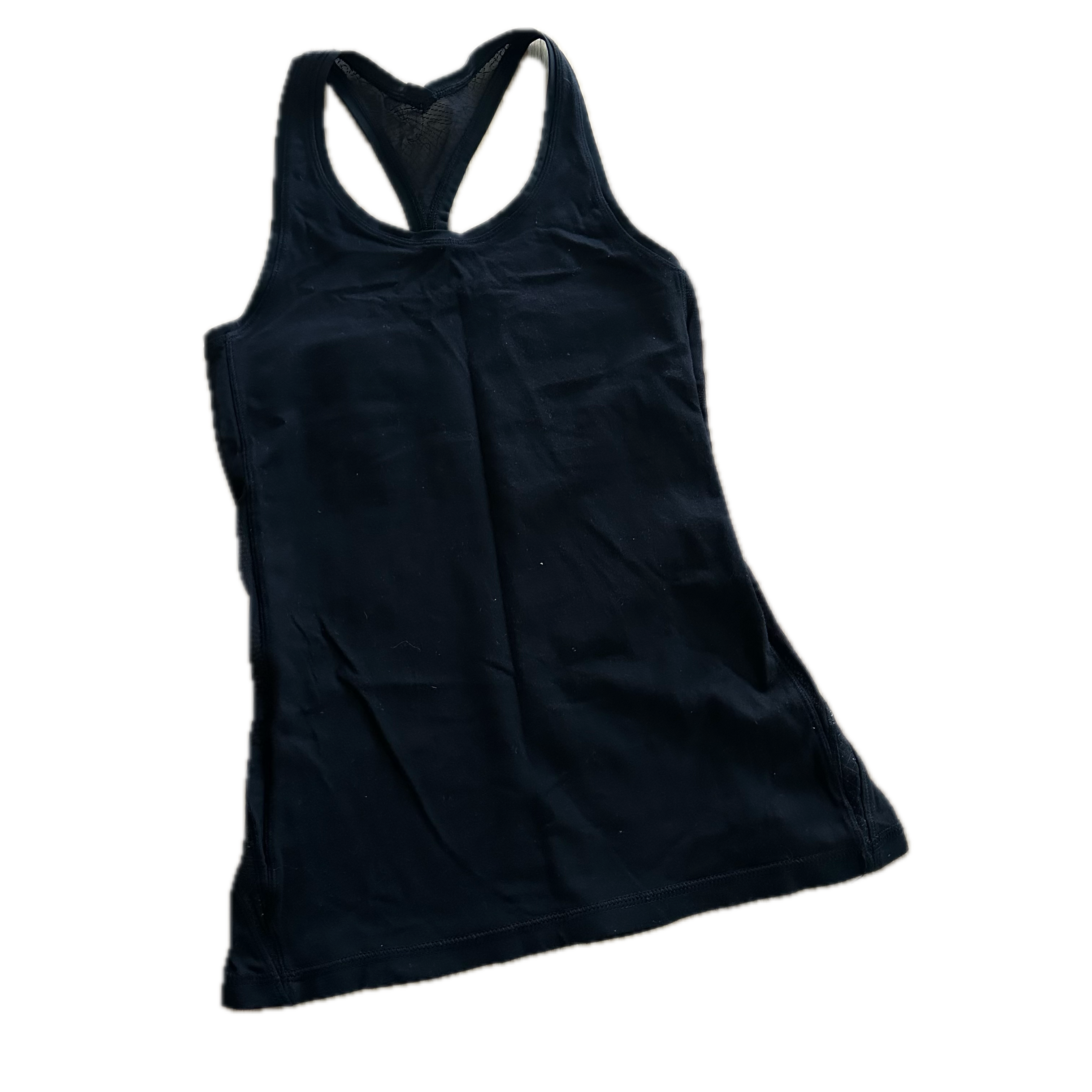 Tank Lululemon talla XCH negro diseño en espalda