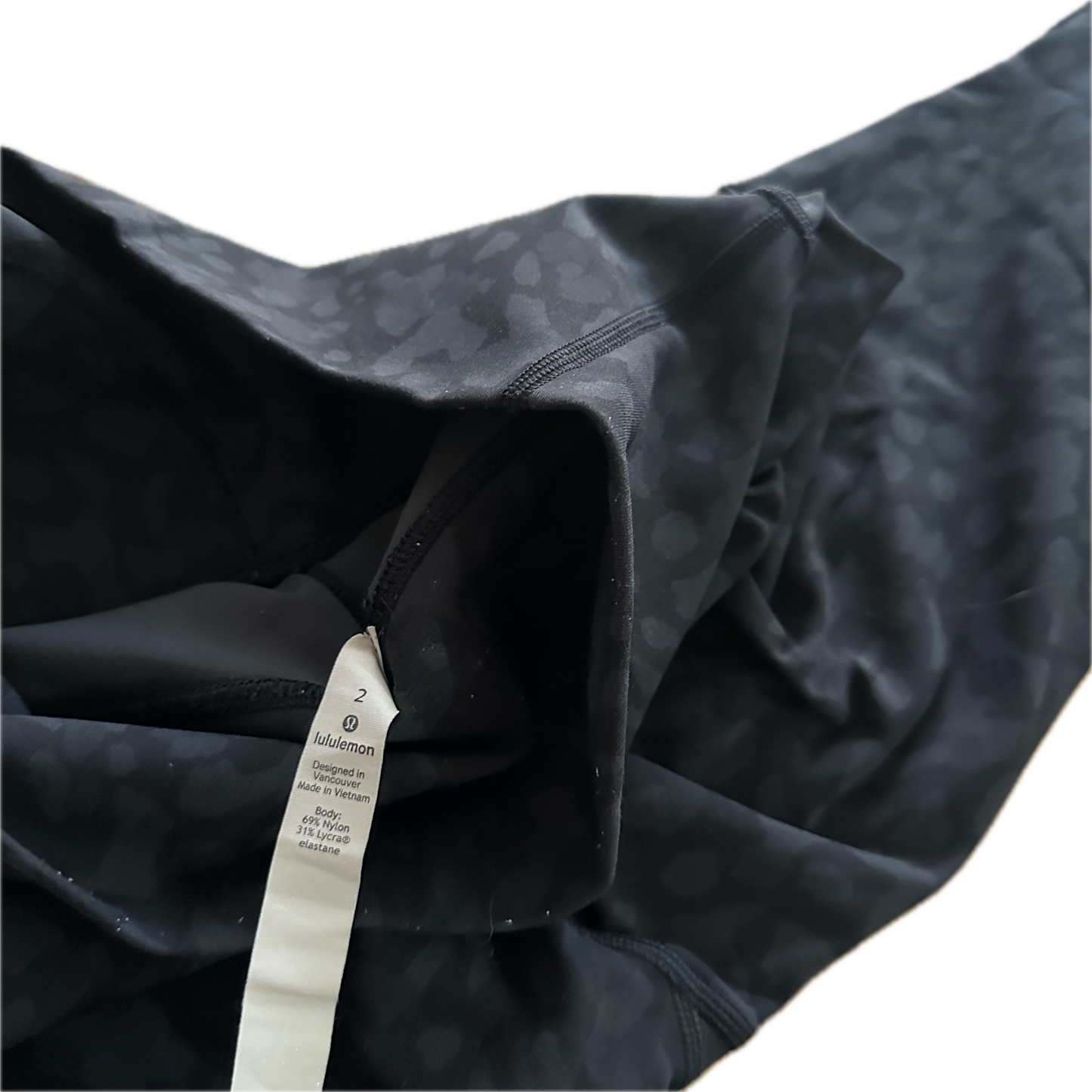 Legging 2 animal print negro