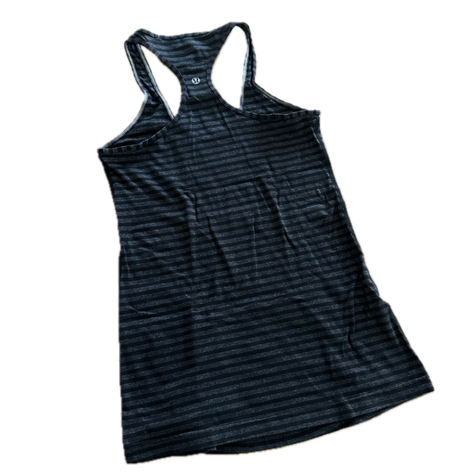 Tank 6 rayas gris/negro