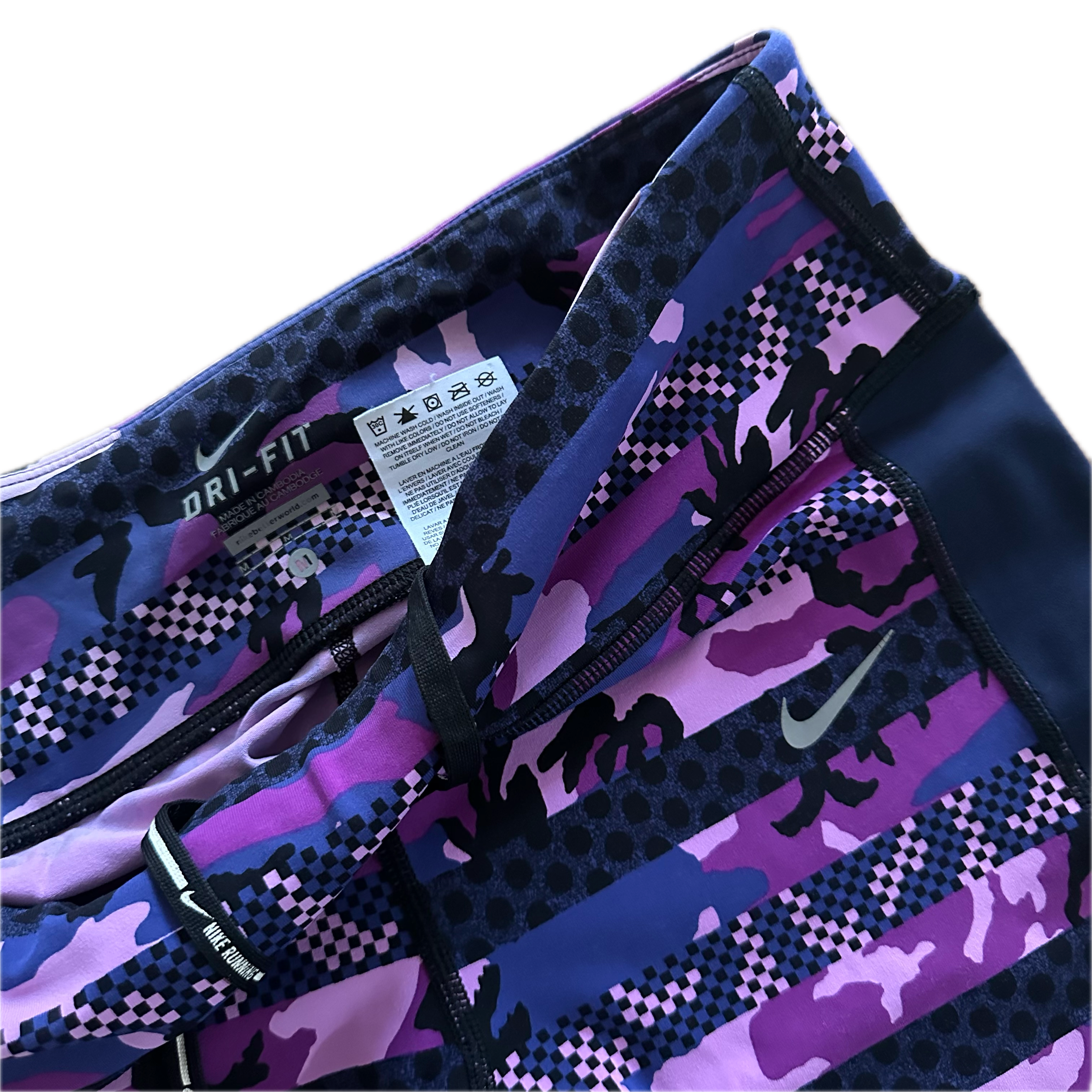 Legging talla M Nike print morados