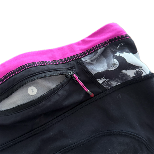 Legging talla 2 negro y pretina rosa