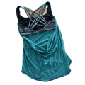 Tank talla 4 azul con top gris