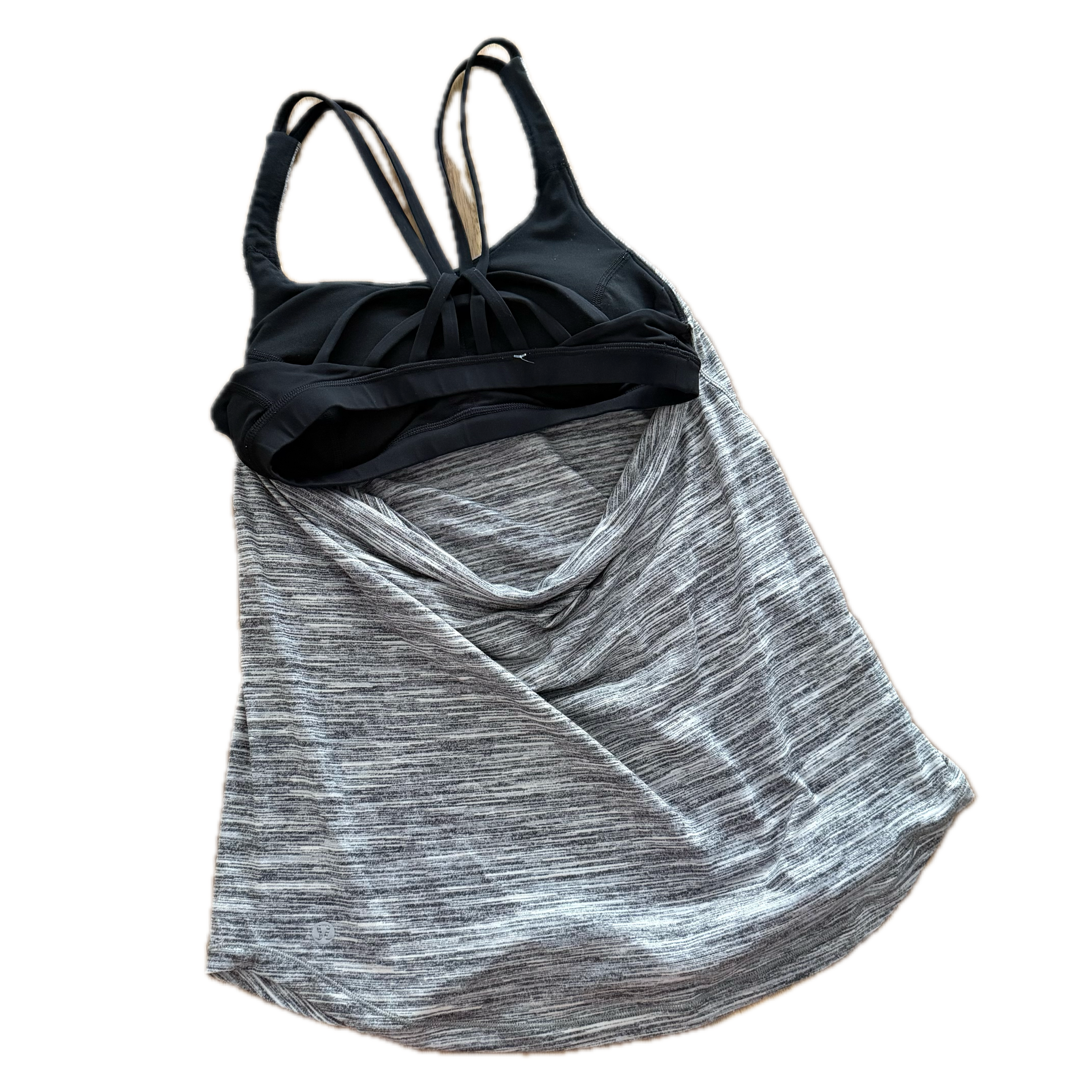 Tank talla 4 gris con top negro
