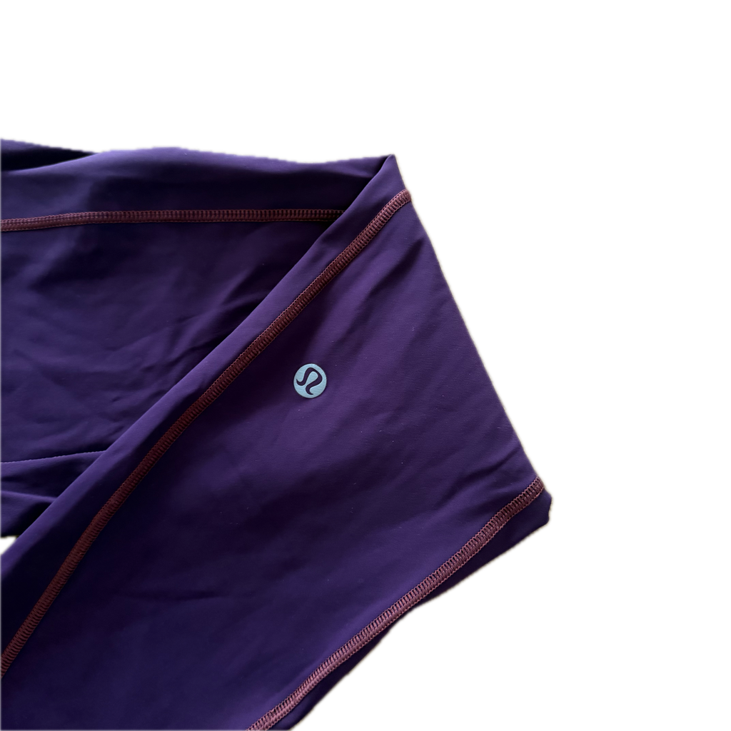 Legging talla 6 morado con costuras