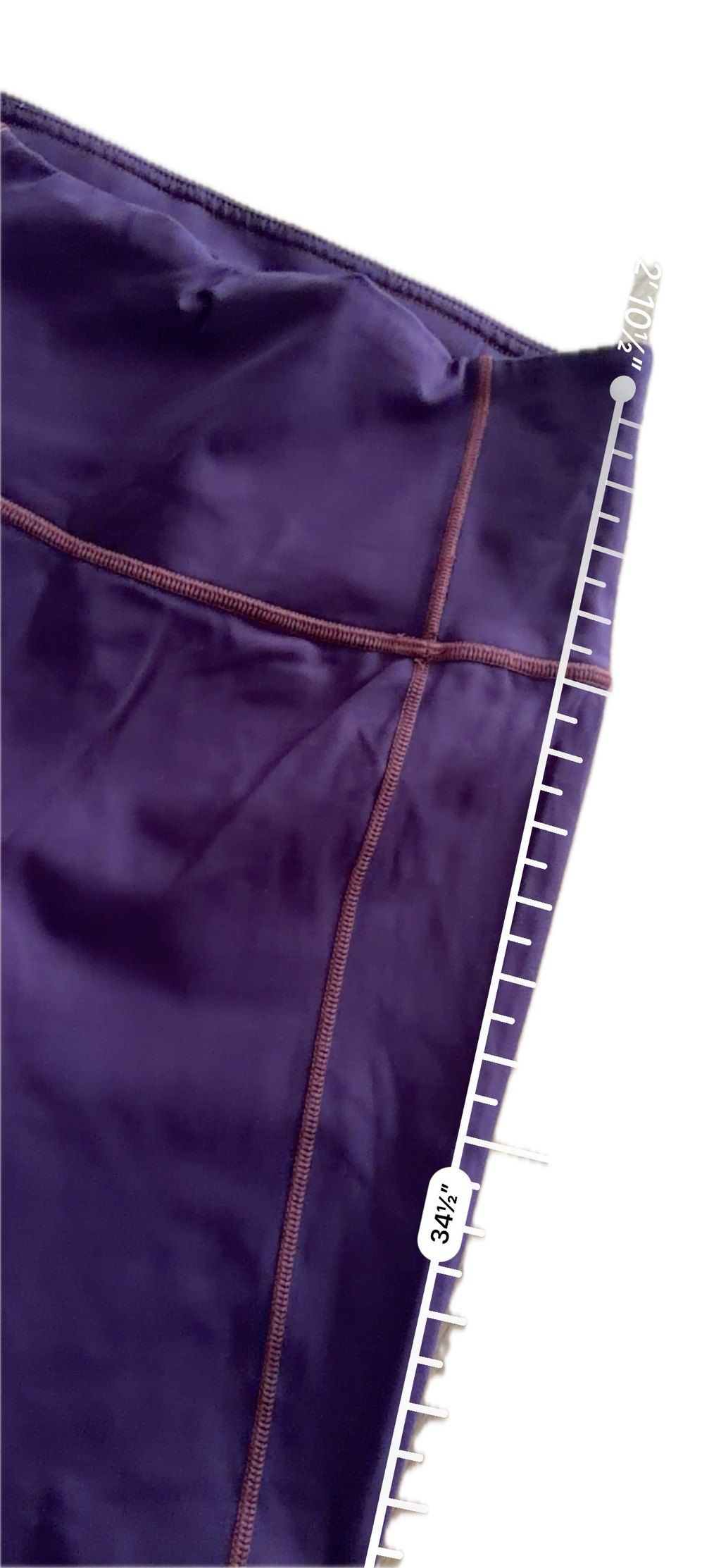 Legging talla 6 morado con costuras