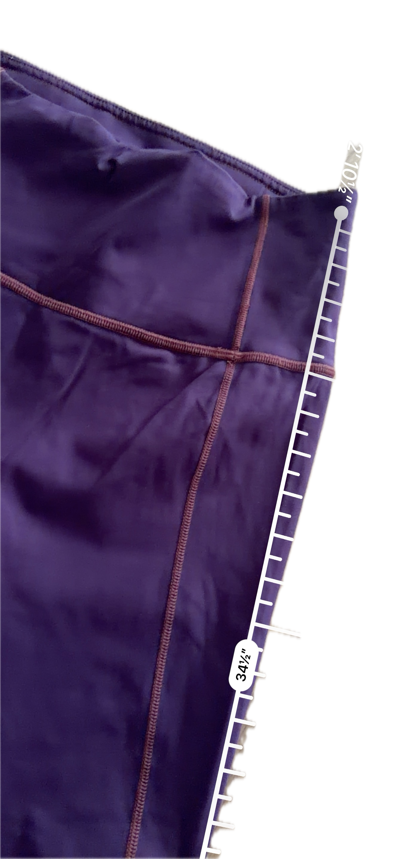 Legging 34" Lululemon talla 6 morado tela Luxtreme™