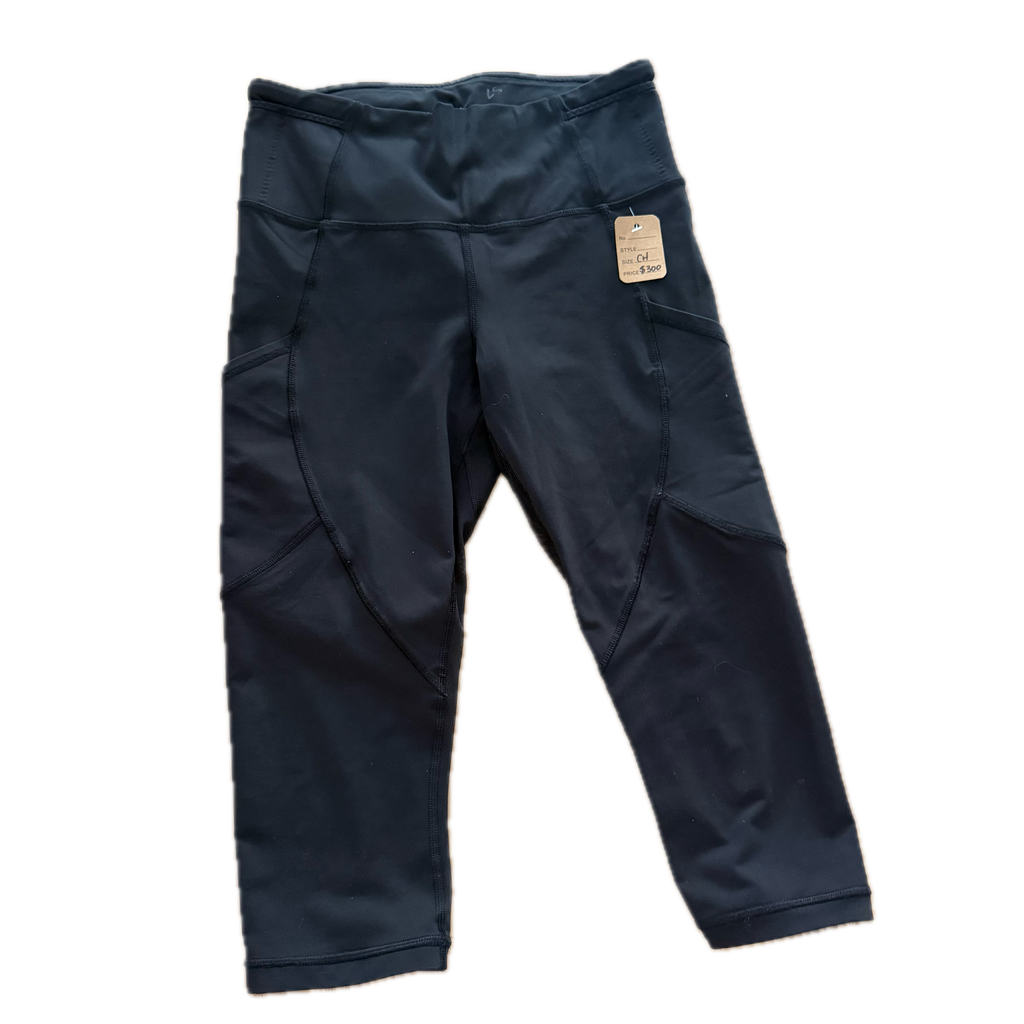 Legging talla 6 negro con bolsas laterales