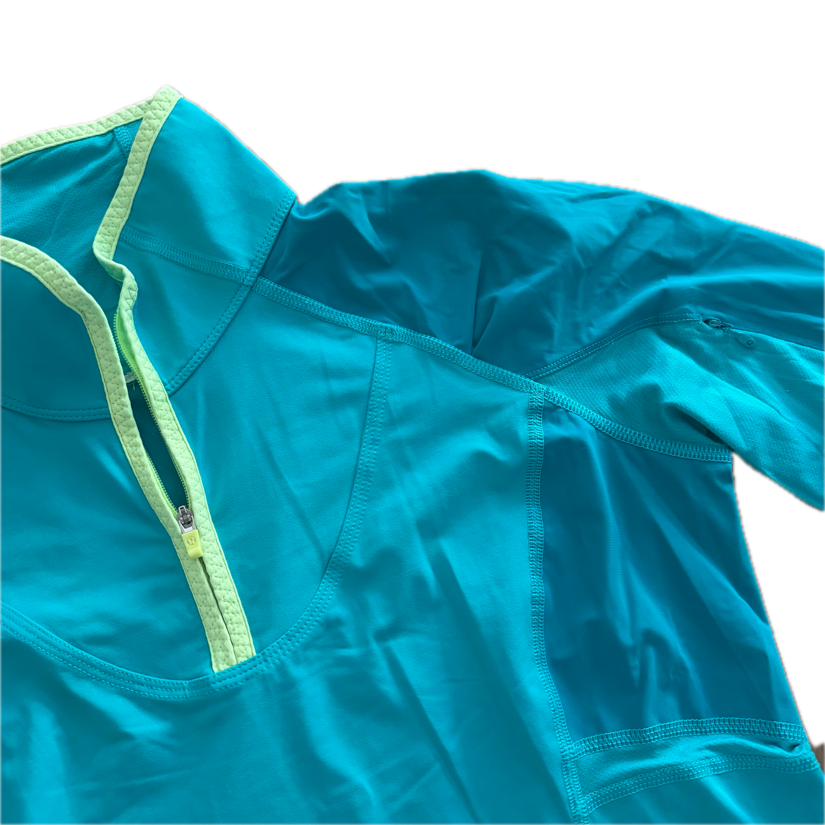 Jacket Lululemon talla 8 azul aqua tela Everlux™