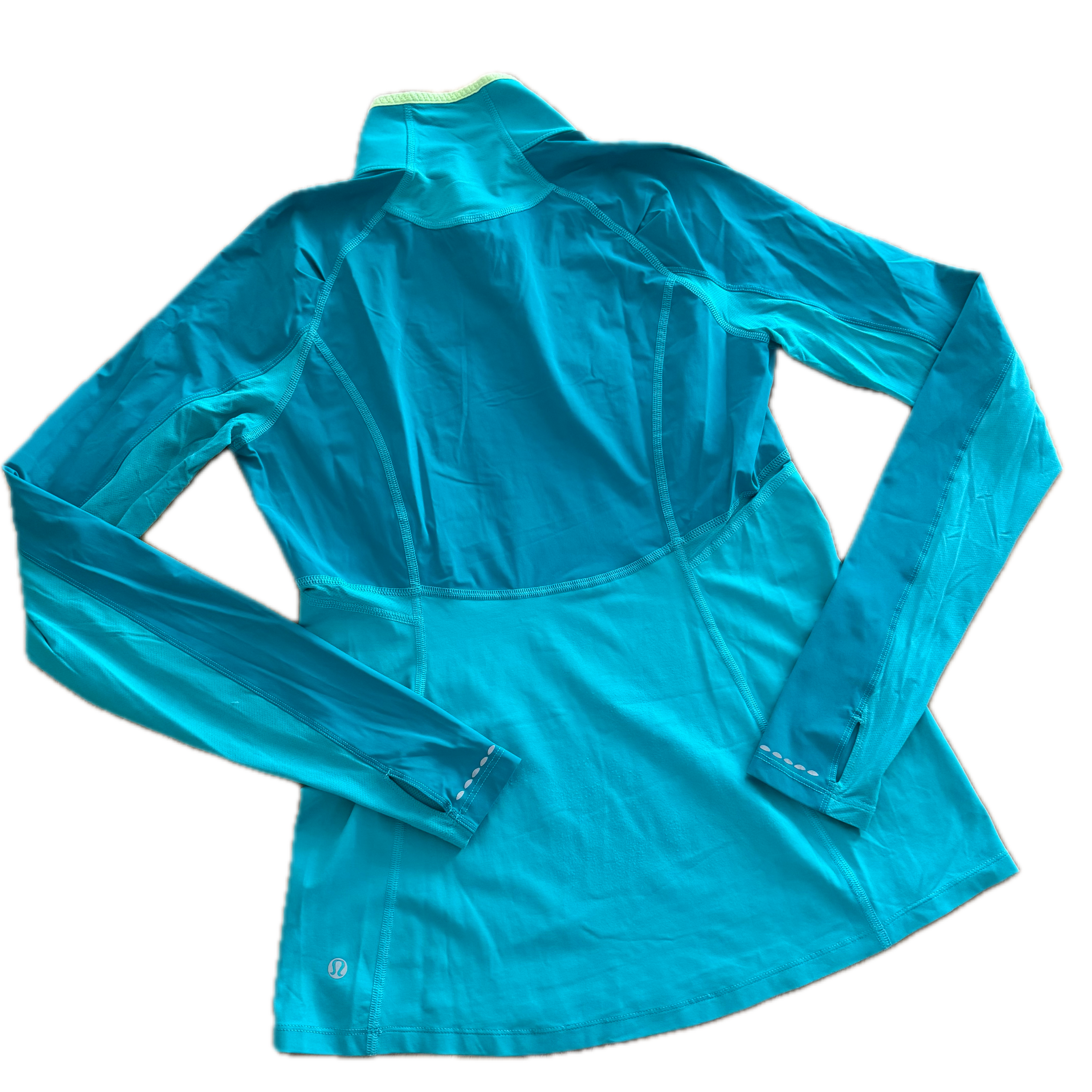 Jacket Lululemon talla 8 azul aqua tela Everlux™