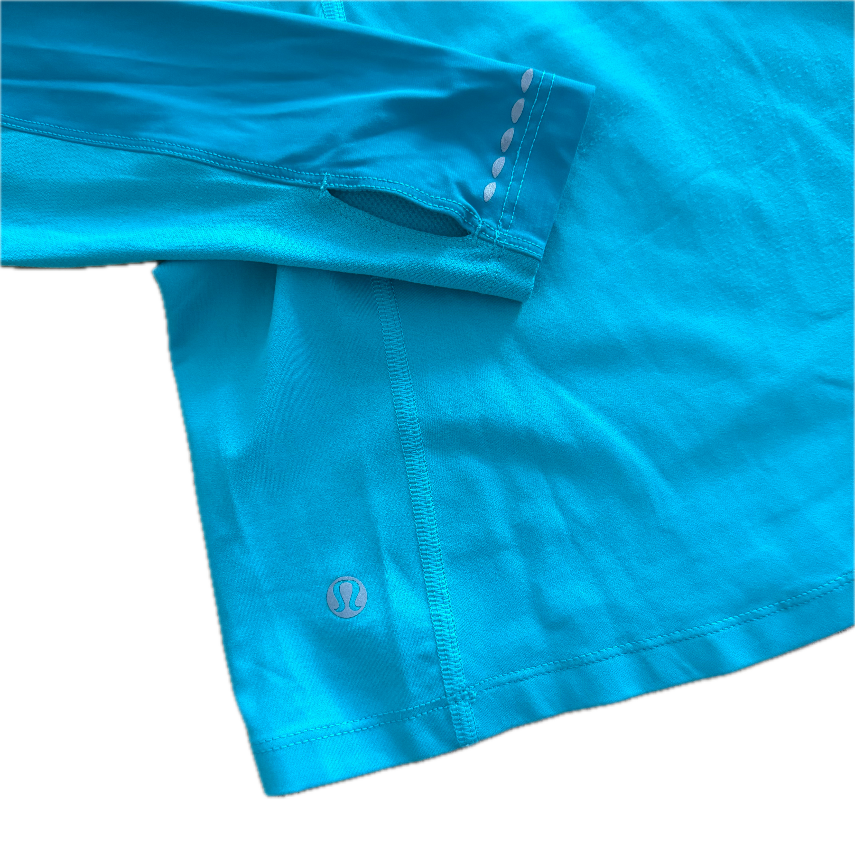 Jacket Lululemon talla 8 azul aqua tela Everlux™