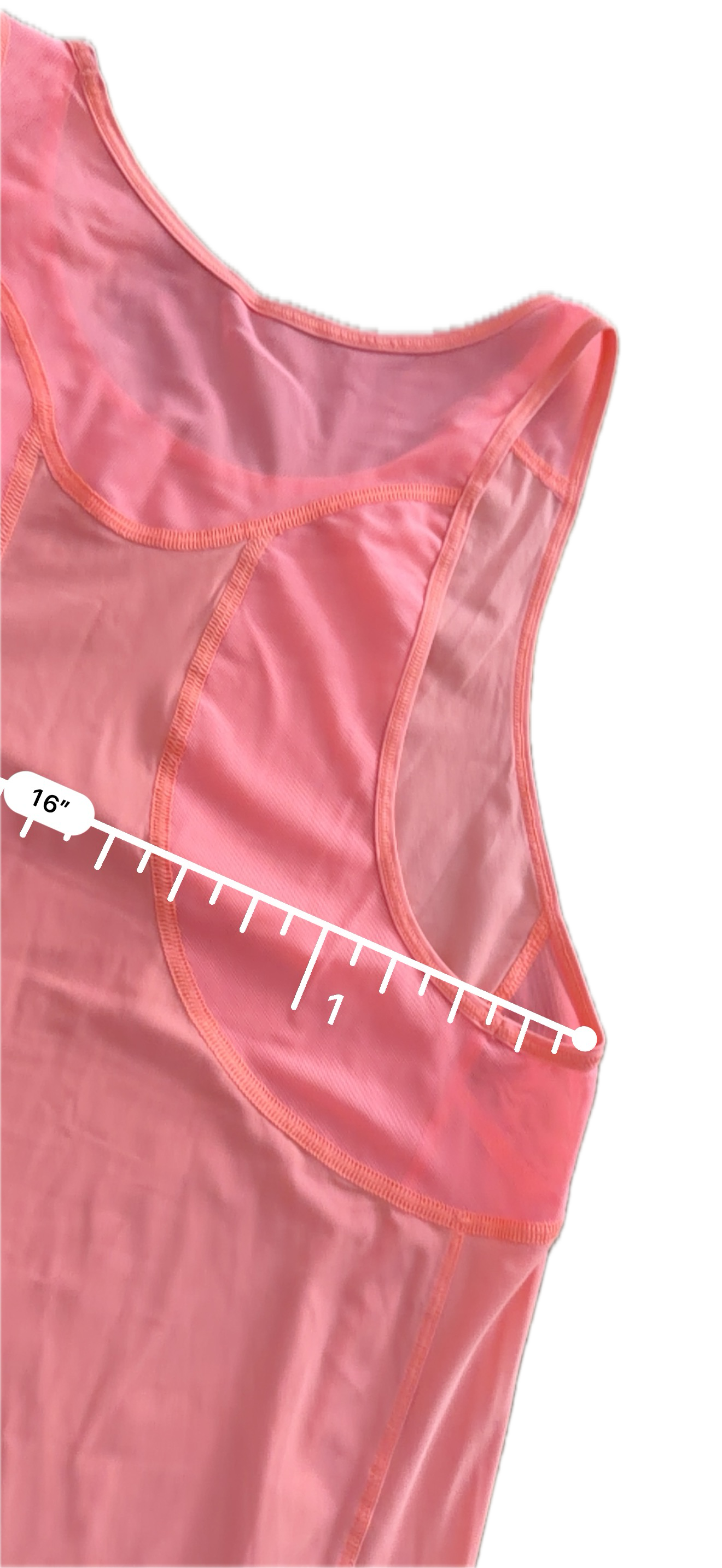 Tank Lululemon talla 8 naranja tela Nulux™