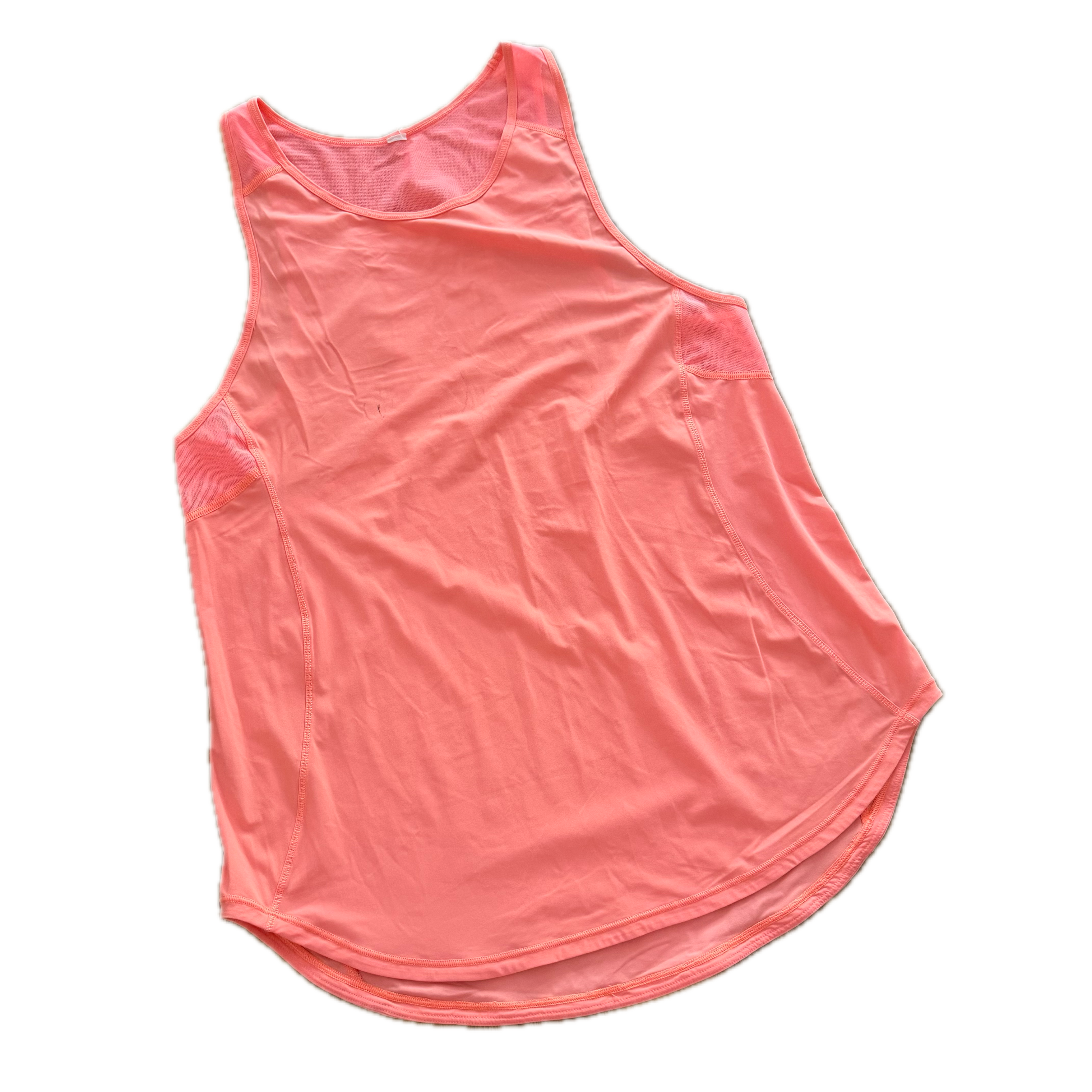 Tank Lululemon talla 8 naranja tela Nulux™