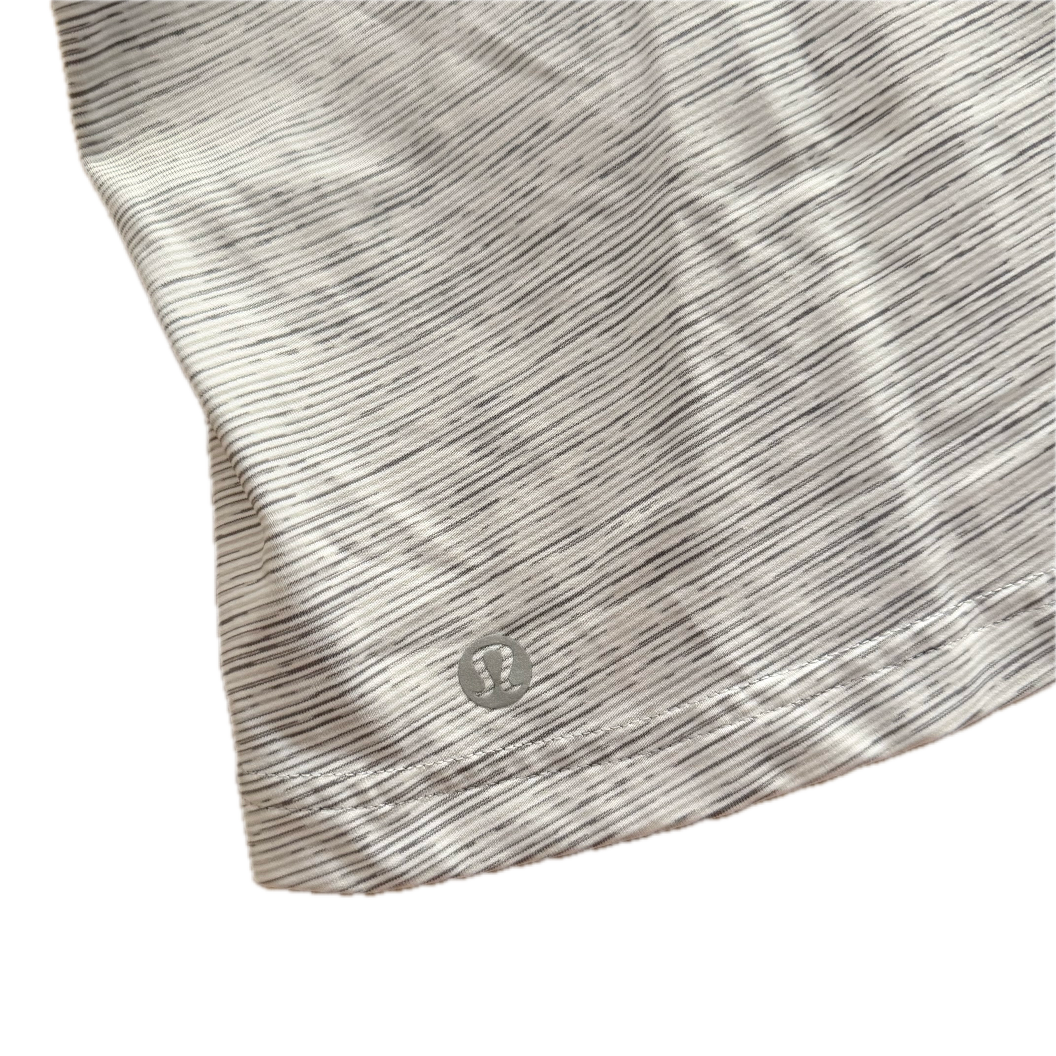 Tank top Lululemon talla 8 gris tirantes naranjas tela Luxtreme™