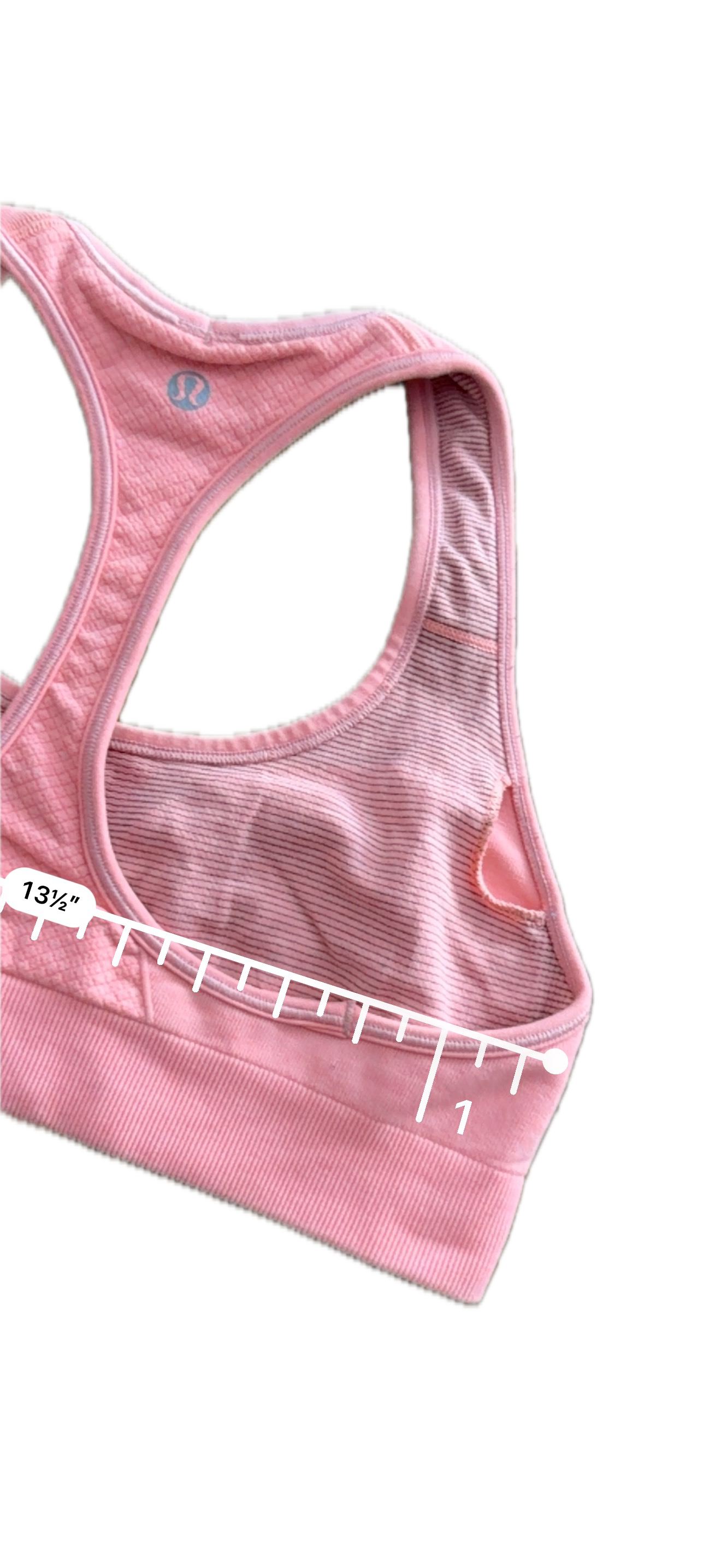 Top Lululemon talla 8 coral tela Everlux™