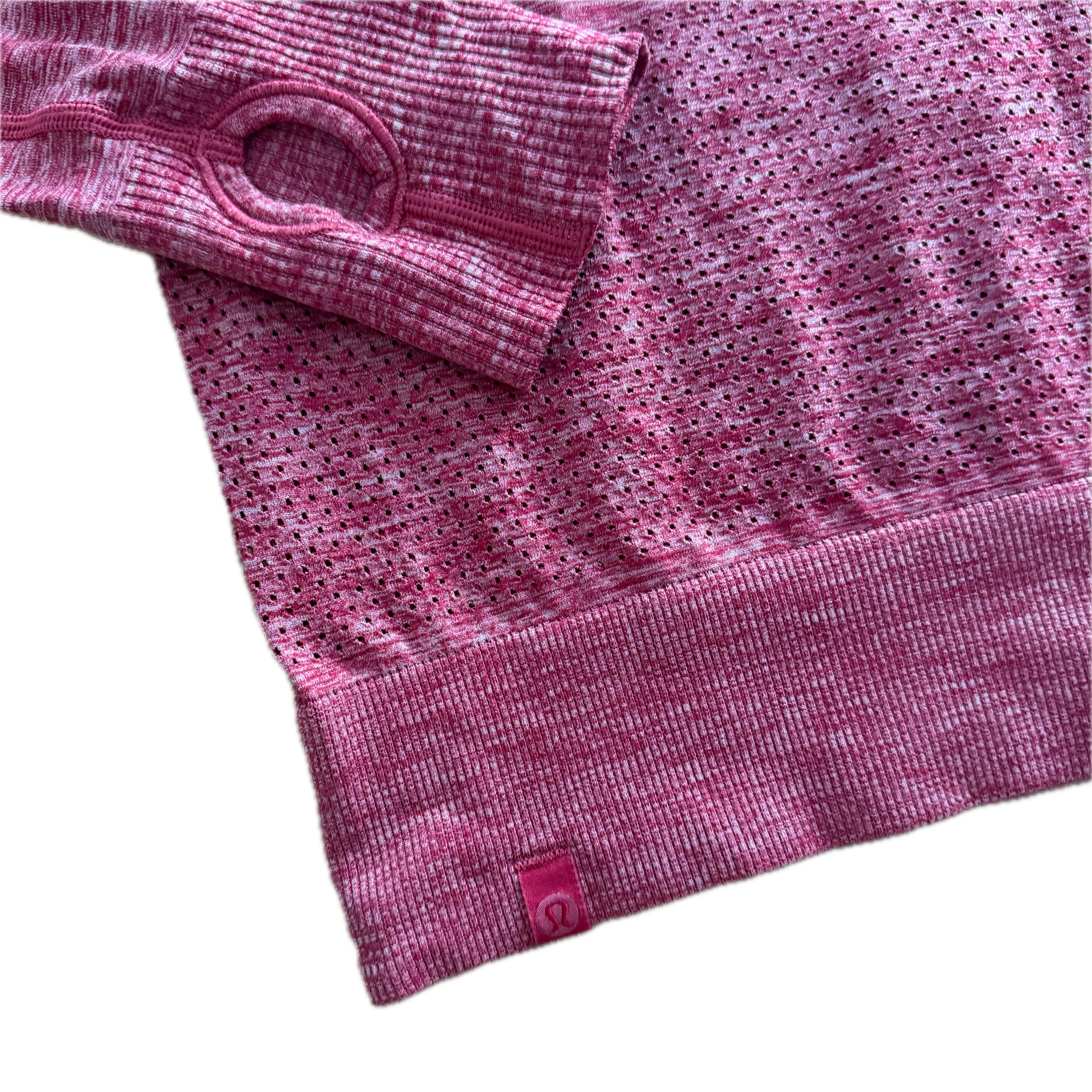 Playera Lululemon talla 8-10 rosa tela Silverescent™